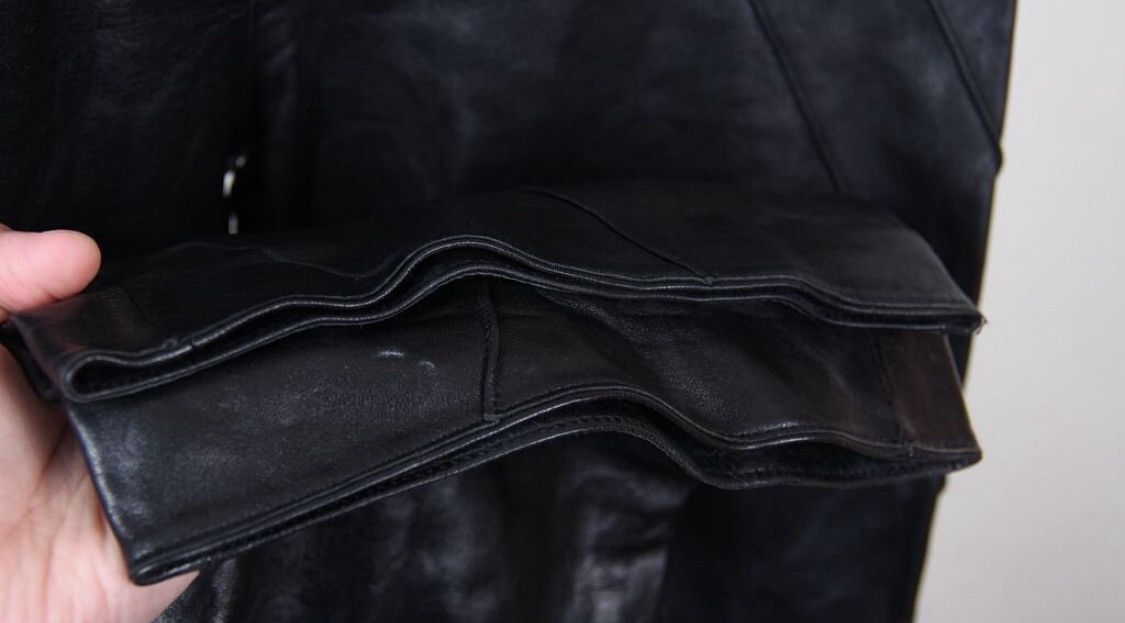 Dior Christian Dior Galliano 2002 Leather Biker Pants Rockstar Size 27" / US 4 / IT 40 - 4 Thumbnail