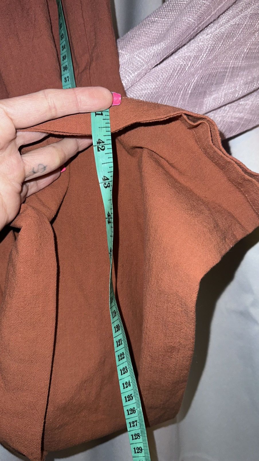 Other Halara Burnt Orange NWT Size S Wide-leg Linen Pants Size 27" / US 4 / IT 40 - 10 Thumbnail