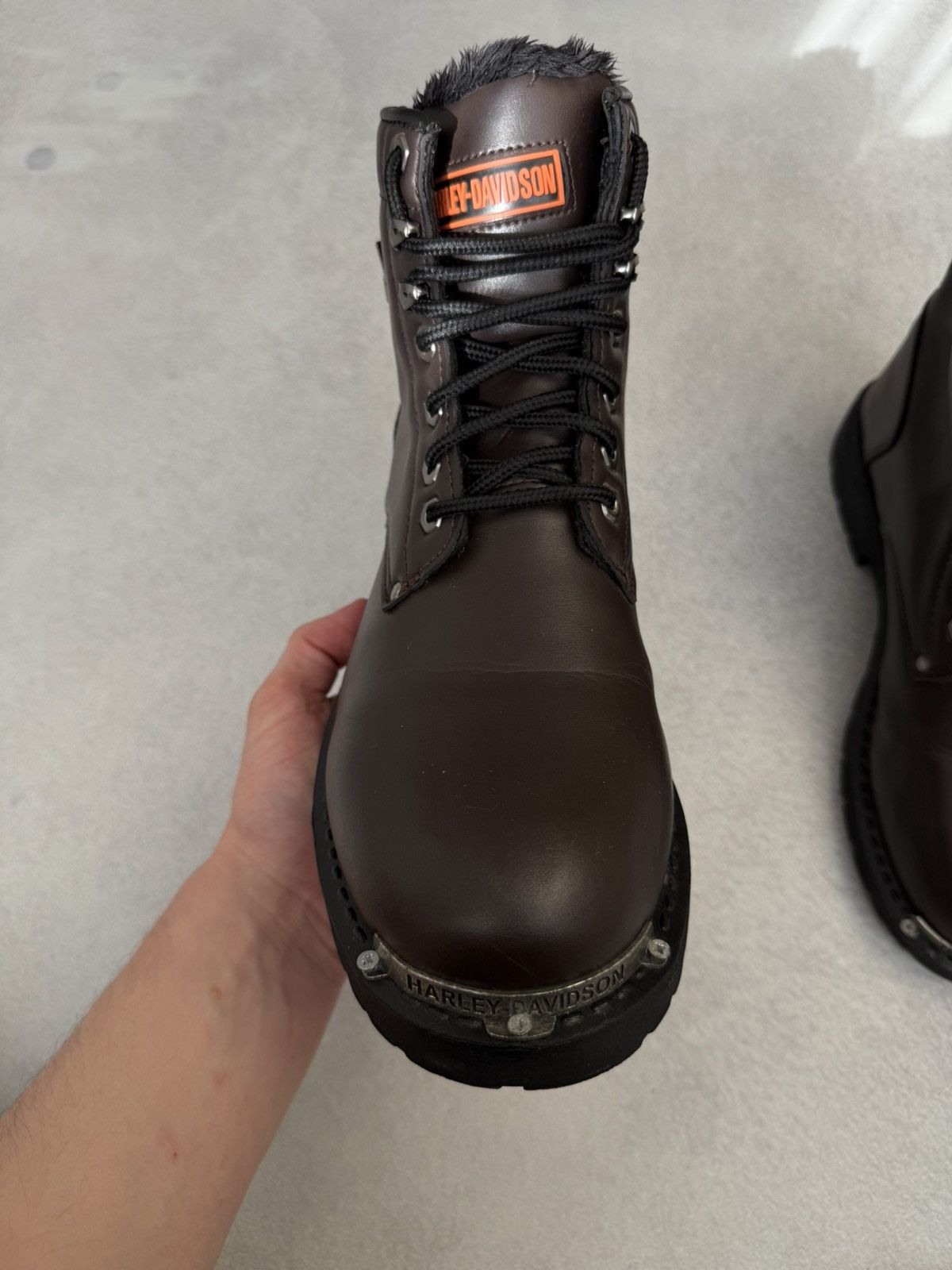 Harley Davidson Vintage Harley Davidson Brown Leather Insulated Boots US10 Size US 10 / EU 43 - 6 Thumbnail