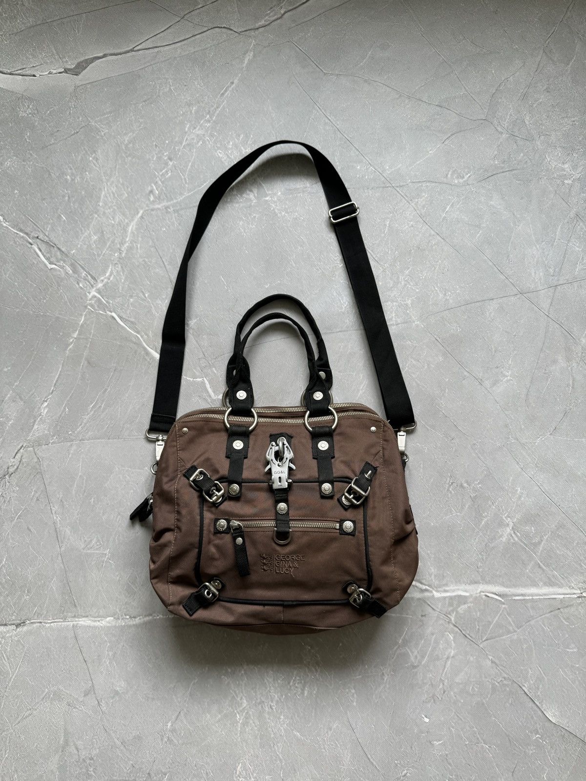 George Gina & Lucy Vintage George Gina Lucy GGL Crossbody Shoulder Bag Brown Size ONE SIZE - 5 Thumbnail