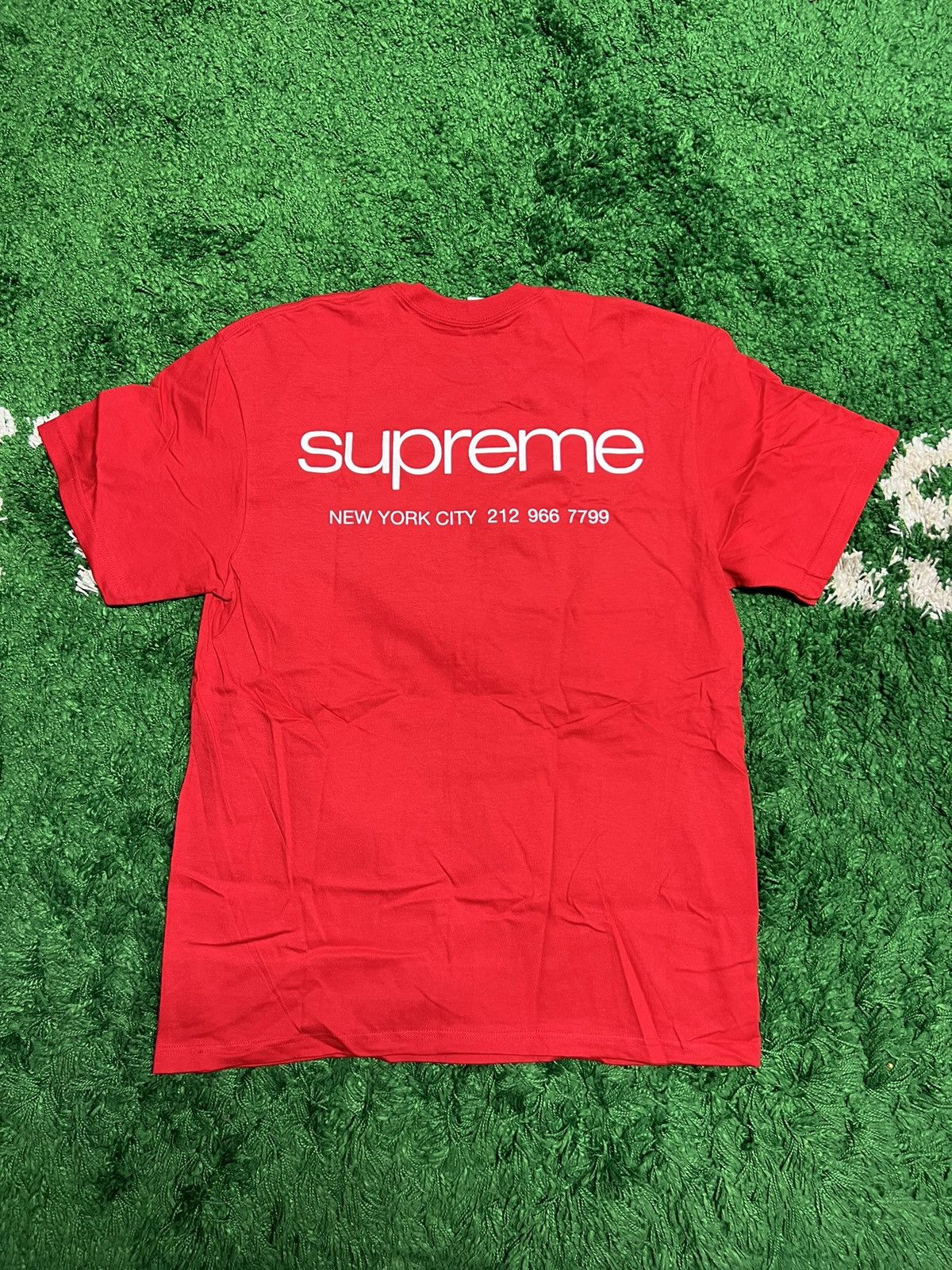 image of Supreme Nyc Tee Red, Men's (Size 2XL)