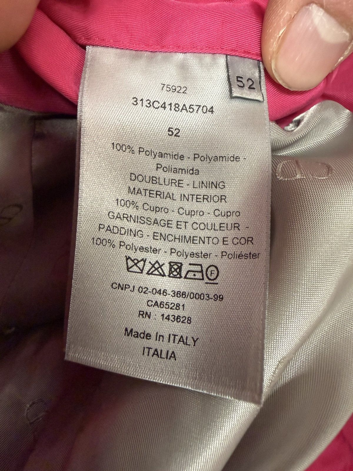 Dior Dior Pink Puffer Jacket Size US L / EU 52-54 / 3 - 5 Thumbnail