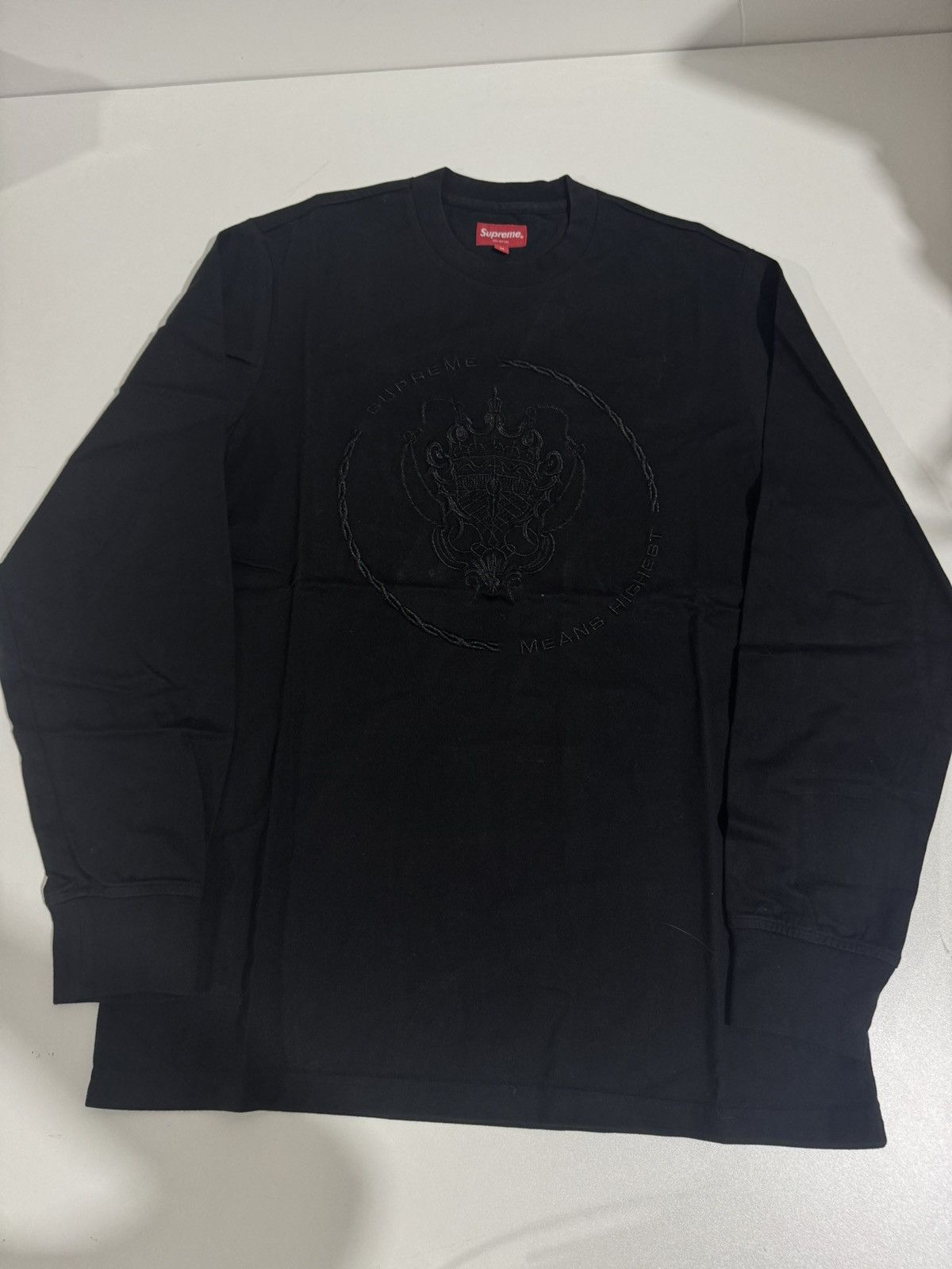 Supreme Means highest embroidered LS tee Size US M / EU 48-50 / 2 - 1 Thumbnail