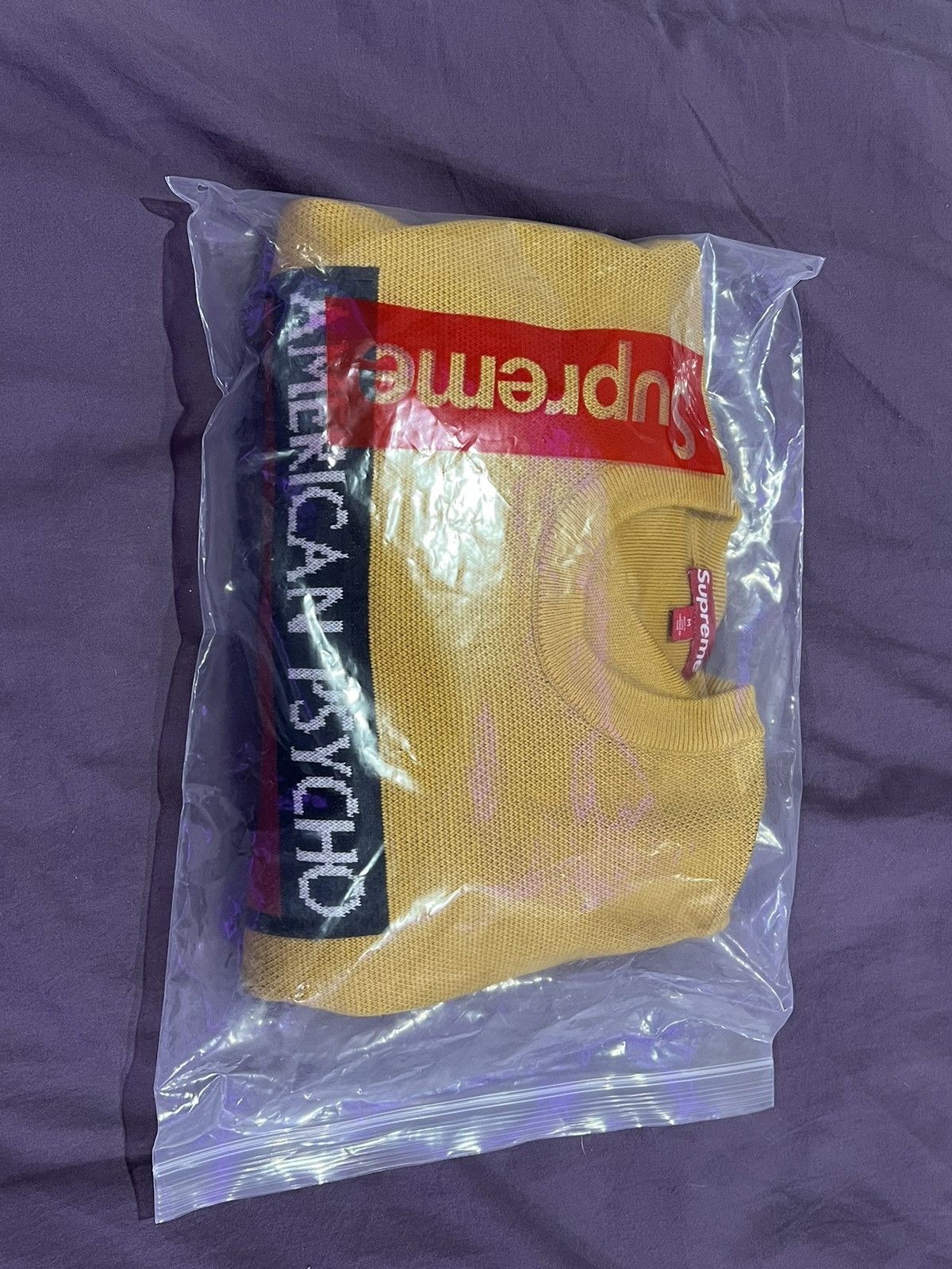 Supreme Supreme Reflective Sweater Orange SS24 XL | Grailed