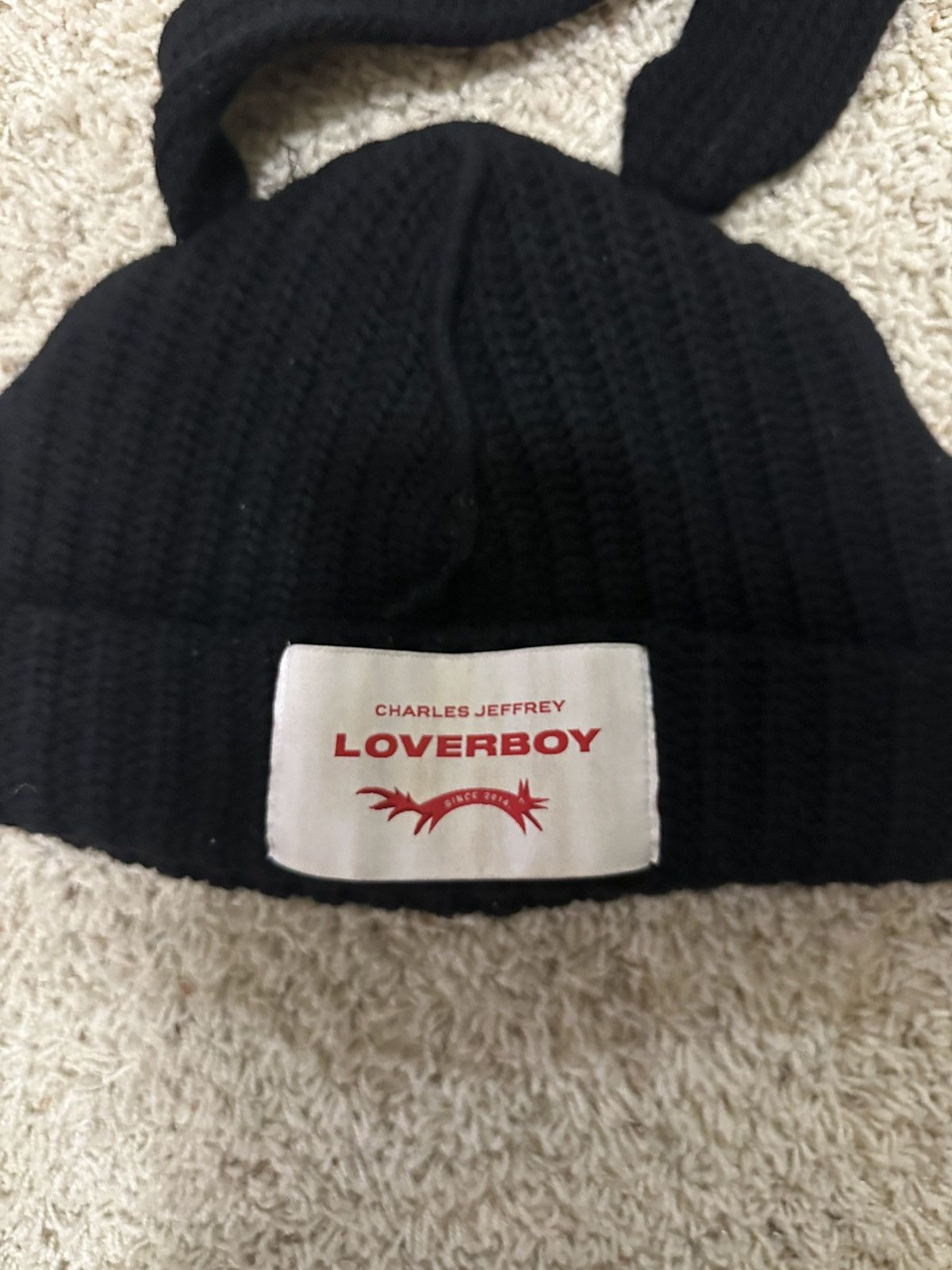 Charles Jeffrey LOVERBOY Charles Jeffrey Loverboy Bunny Beanie Size ONE SIZE - 3 Thumbnail