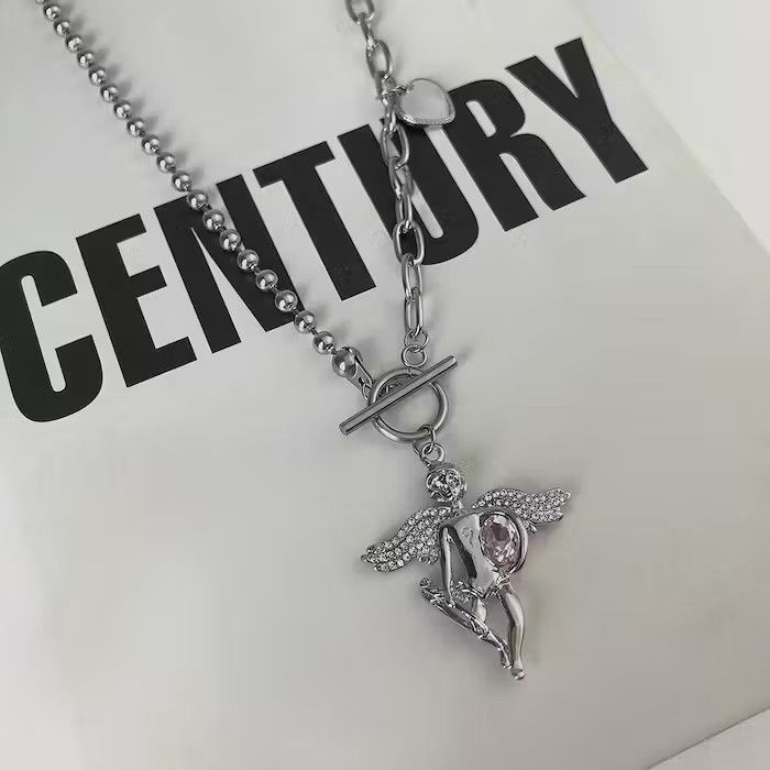 Jewelry × Vintage Angel Pendant Necklace Size ONE SIZE - 3 Thumbnail