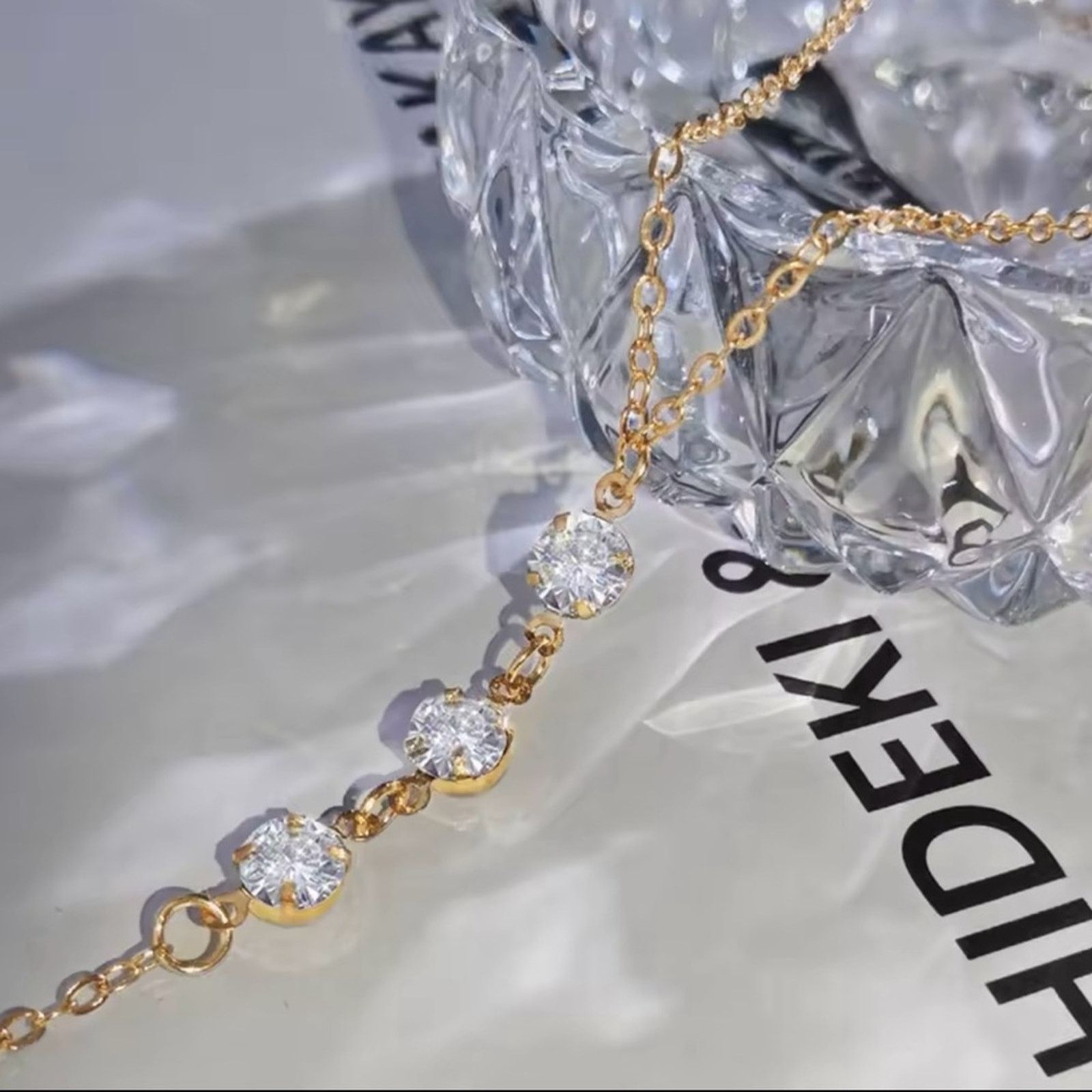 Other Back Drop Chain Necklaces For Women Elegant Long Crystal Size ONE SIZE - 2 Thumbnail