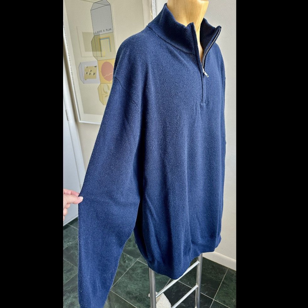 Quince QUINCE 100% CASHMERE SWEATER NAVY BLUE QUARTER ZIP XXXL 3XL Size US XXL / EU 58 / 5 - 4 Thumbnail