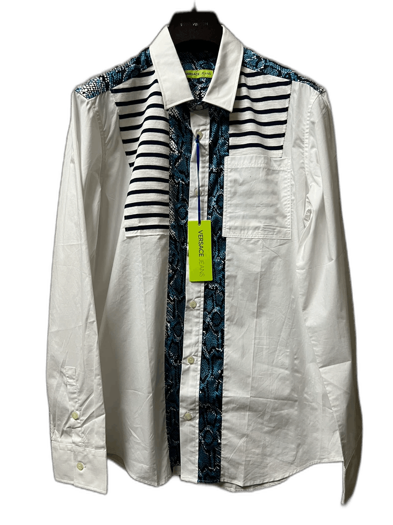 Versace Versace Men's White Casual Shirt Size US XL / EU 56 / 4 - 1 Thumbnail