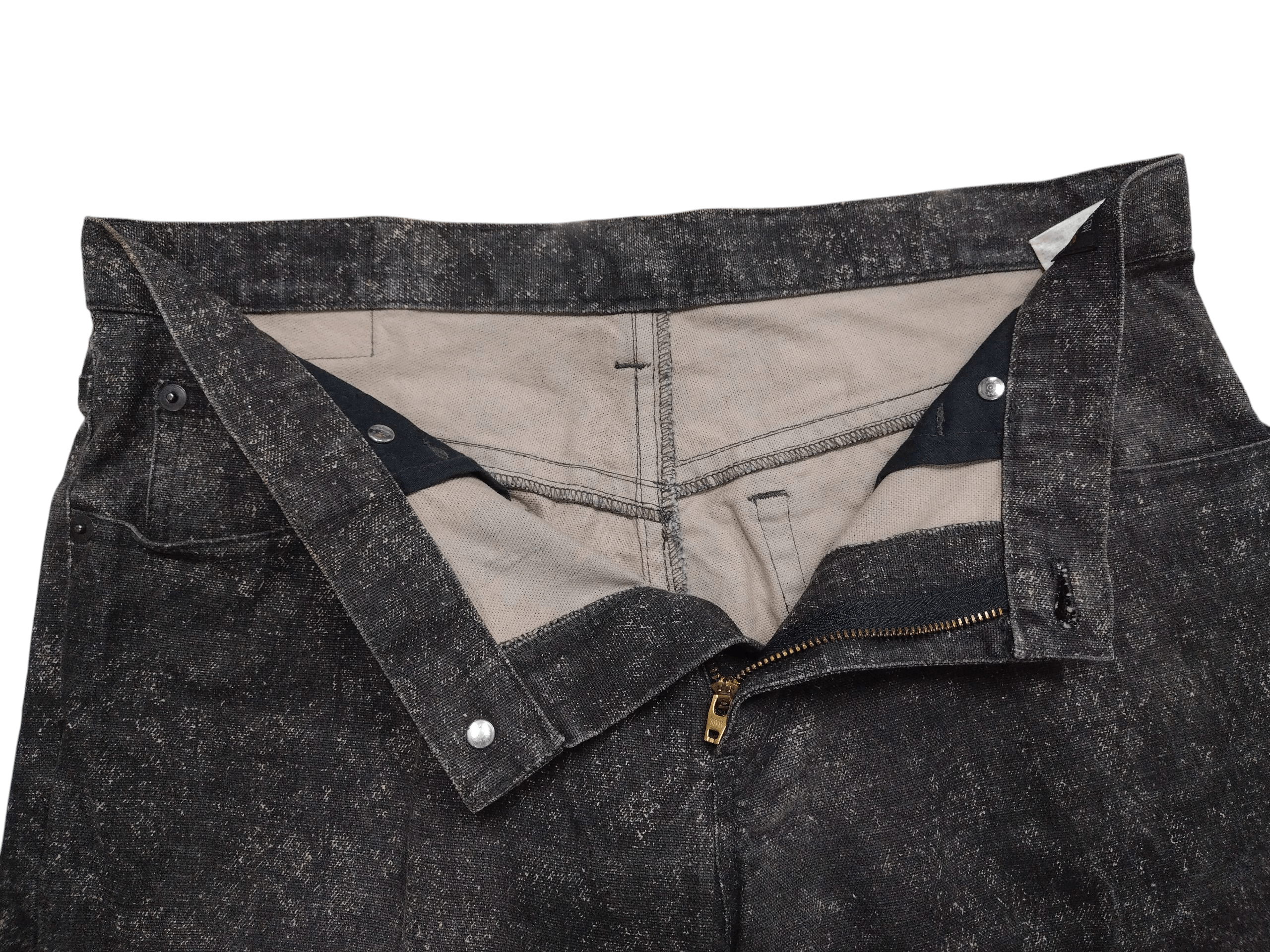 14th Addiction MICHEL KLEIN PARIS washed design straight cut denim jeans Size US 31 - 6 Thumbnail