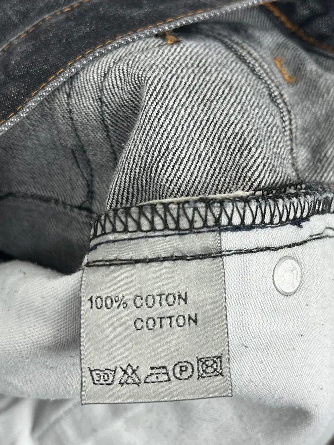 Dior 2000s Dior Navy Faded Straight Denim Jeans Size US 33 - 11 Thumbnail