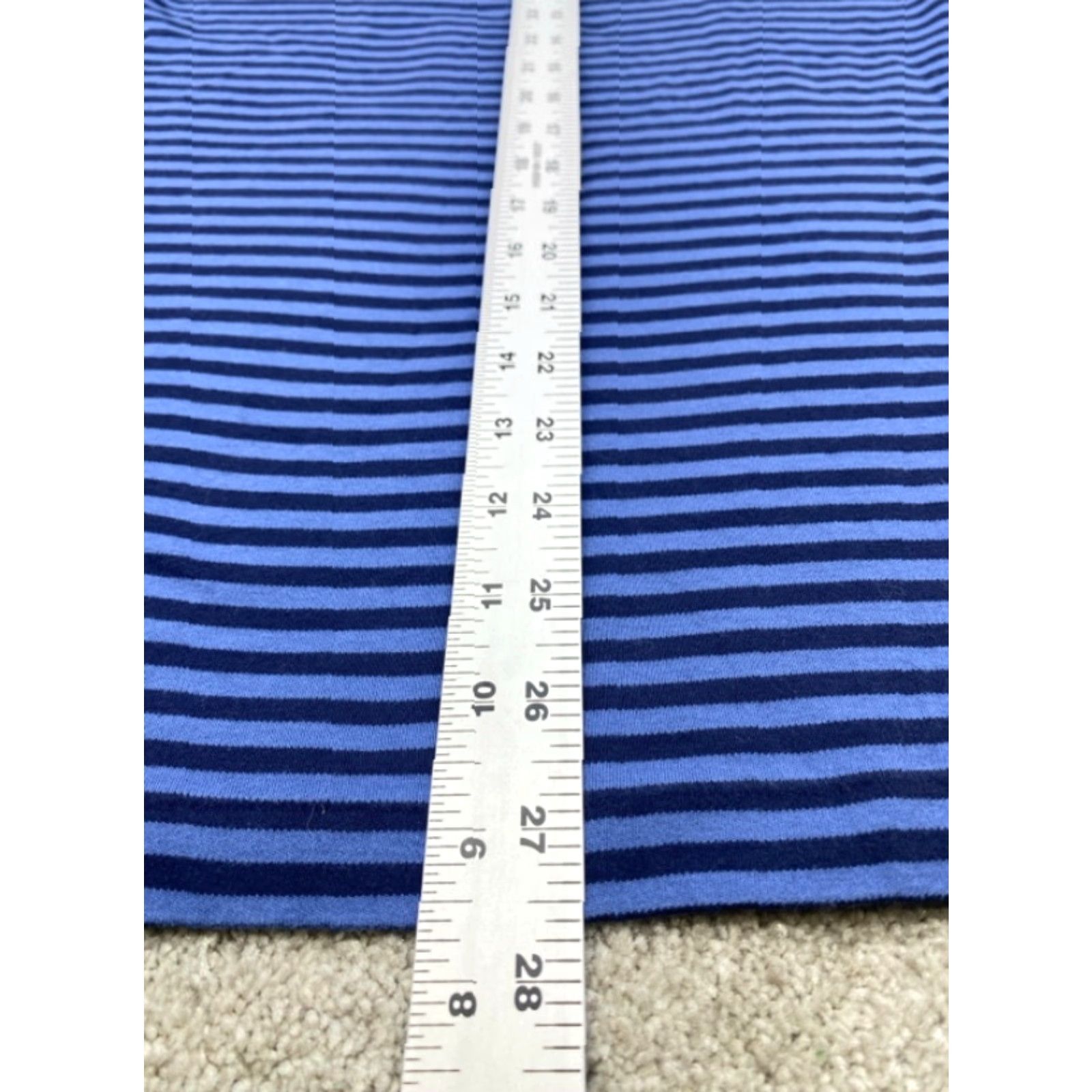 Polo Ralph Lauren Polo Ralph Lauren Polo Shirt Men's L Short Sleeve Blue Stripe Cotton Knit 4432 Size US L / EU 52-54 / 3 - 4 Thumbnail