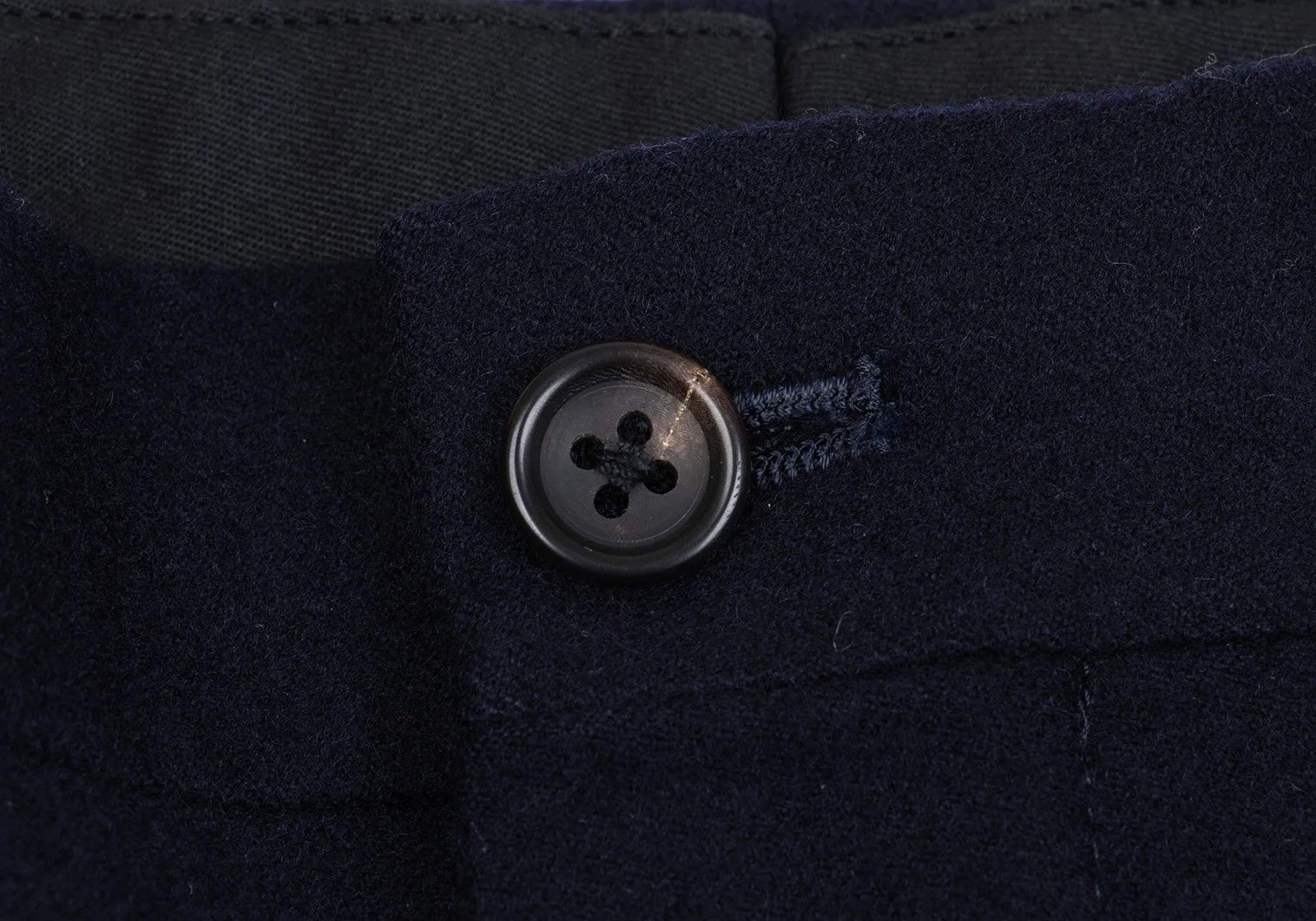 Yohji Yamamoto Yohji Yamamoto Wool Tapered Pants Navy S Size US 30 / EU 46 - 4 Thumbnail
