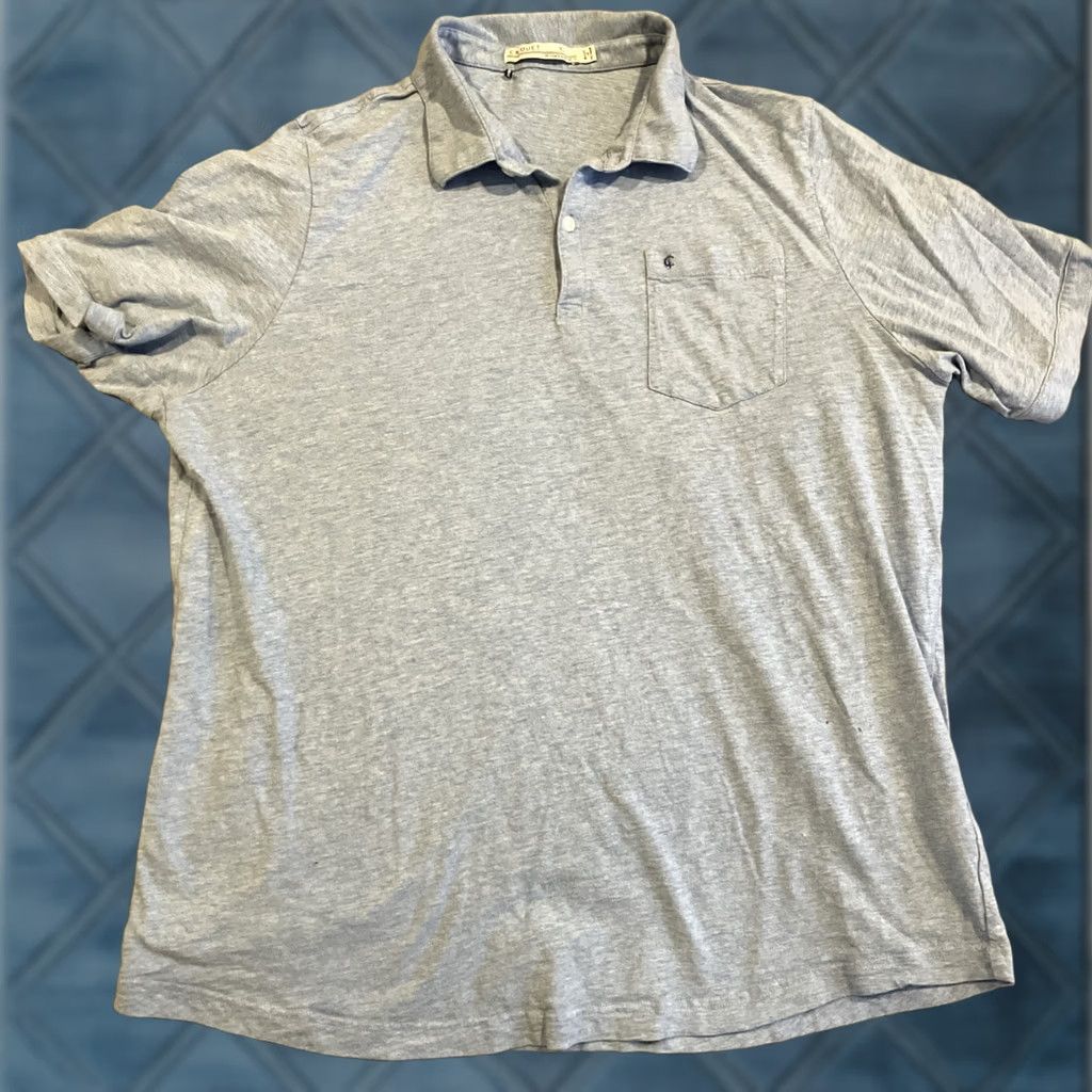 Vintage Criquet Polo Shirt Men XL Short Sleeve Cotton Golf Solid Heather Blue Size US XL / EU 56 / 4 - 1 Thumbnail