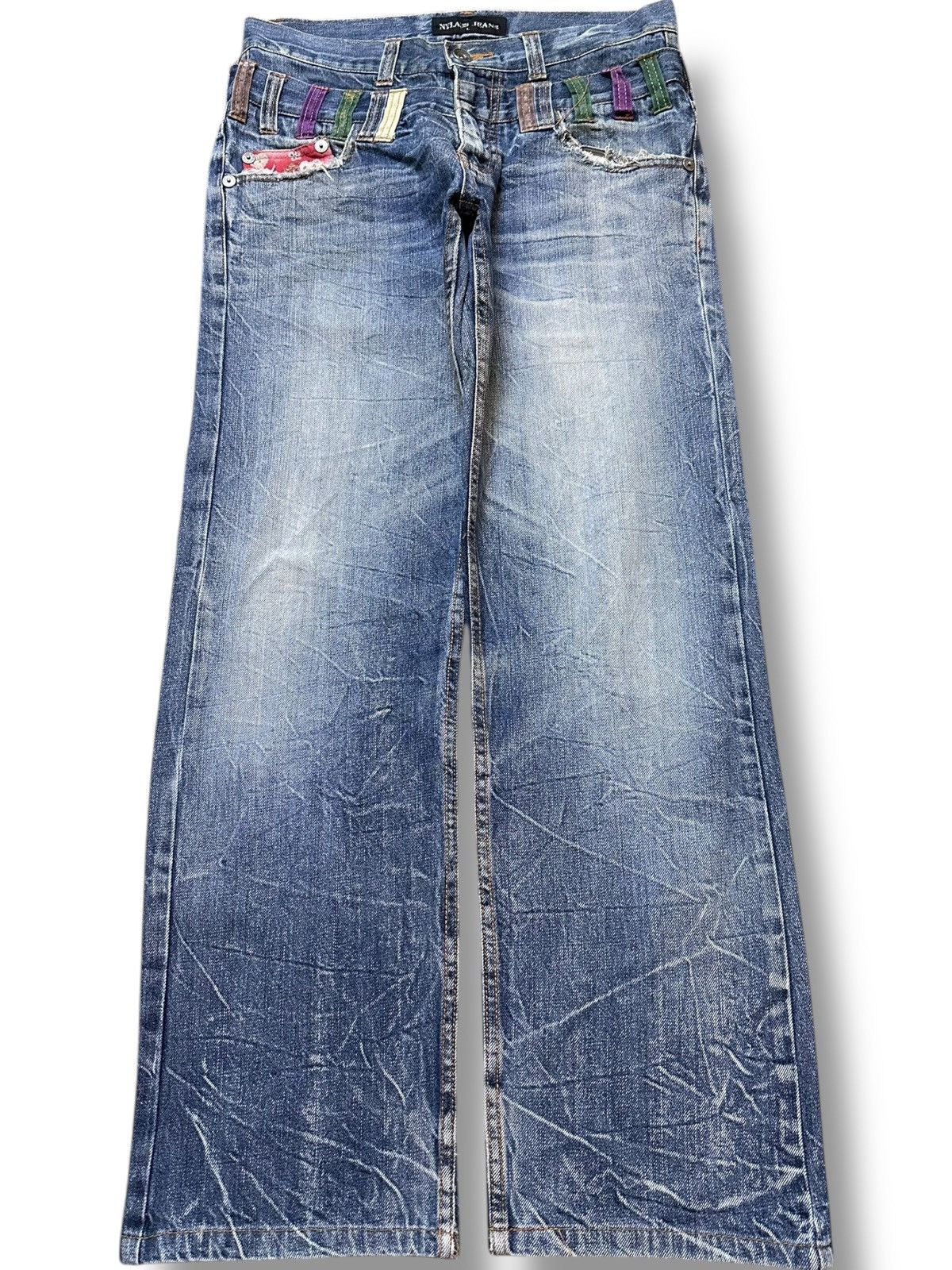 Hysteric Glamour Vintage Nylaus Clothing Double Waist Grunge Honeycomb Denim Size US 32 / EU 48 - 1 Thumbnail