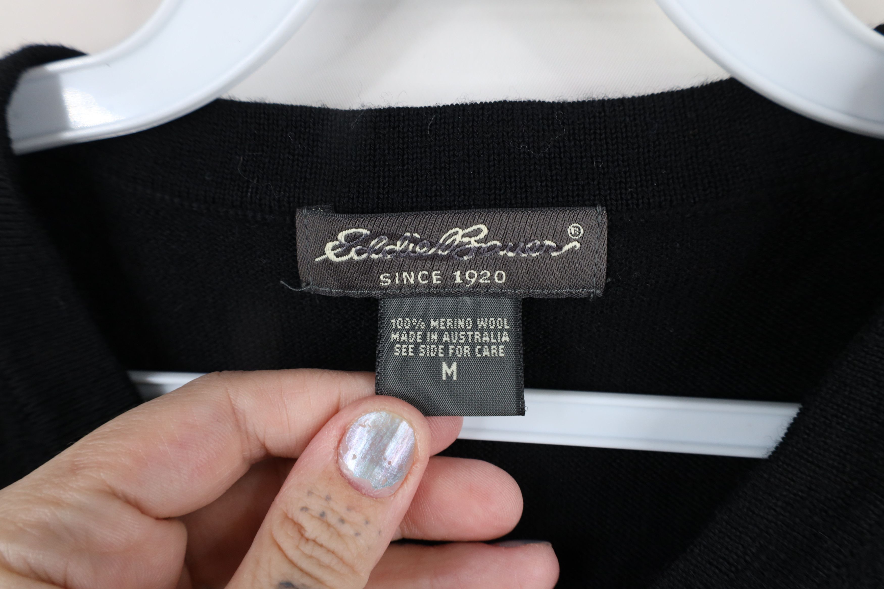 Eddie Bauer Vintage 90s Eddie Bauer Lightweight Merino Wool Knit Sweater Size US M / EU 48-50 / 2 - 4 Thumbnail