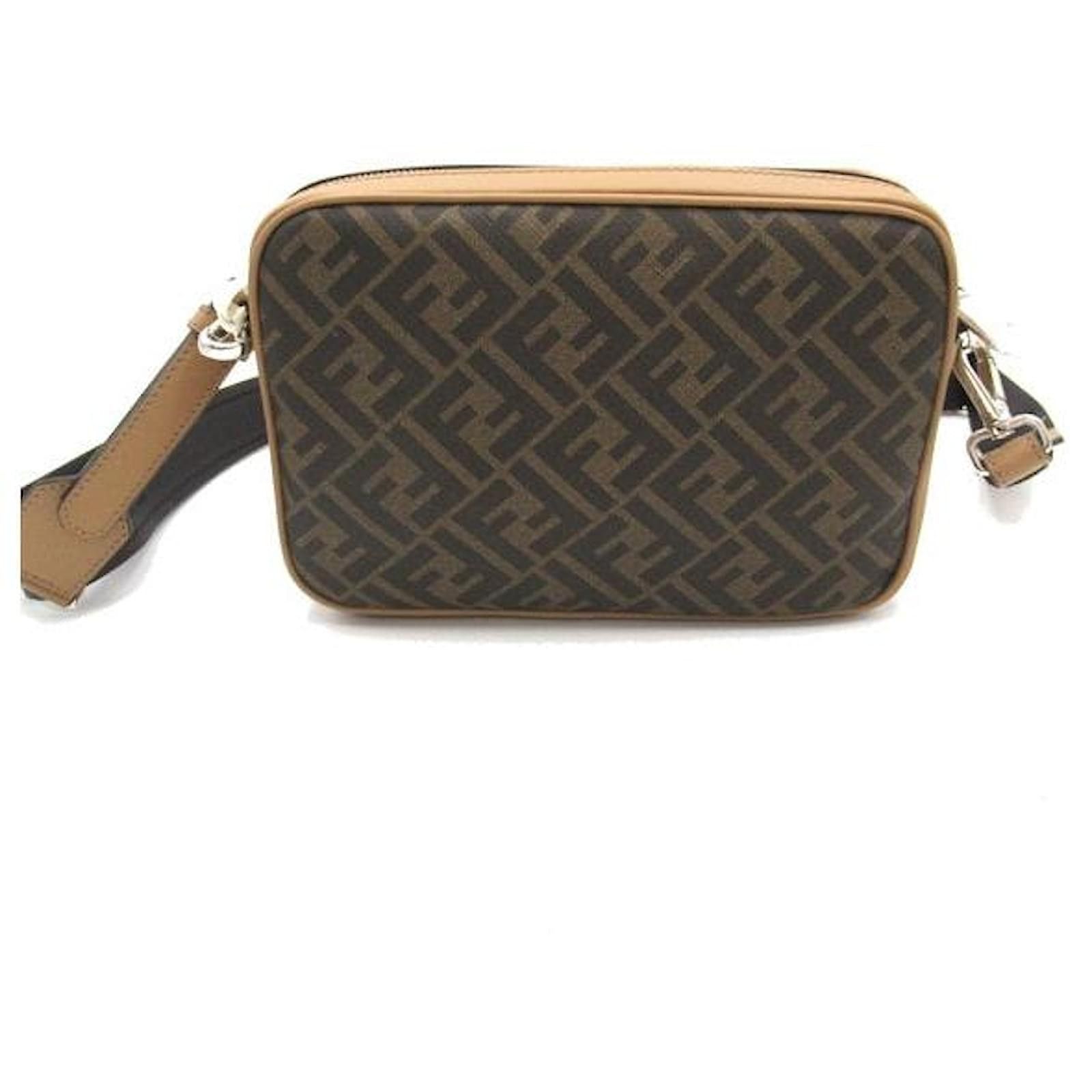 Fendi o1loc1c0824 Size: OS / Diagonal Duo Camera Case in Brown Size ONE SIZE - 4 Thumbnail