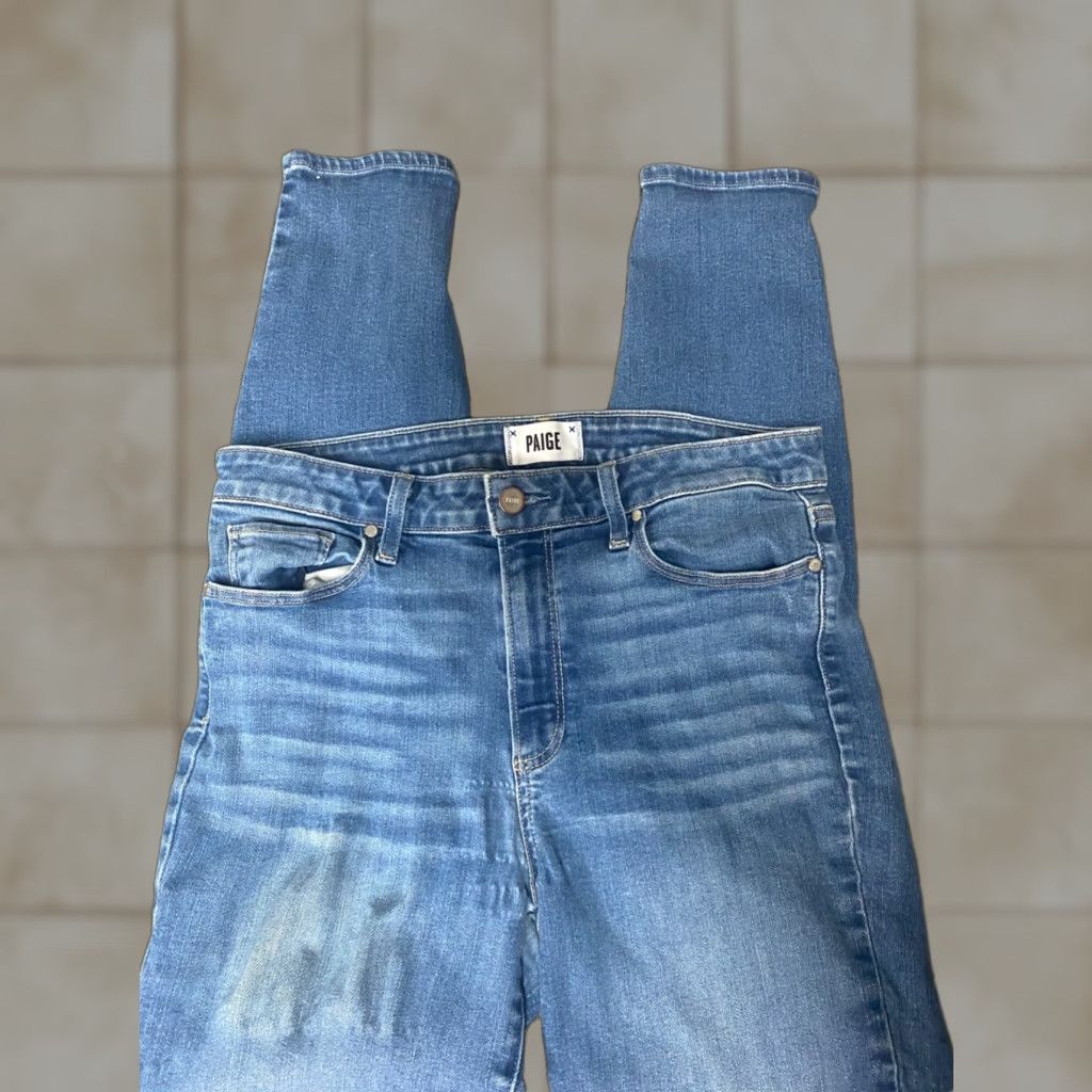 Paige Paige Jeans Size 30 Blue Straight Ankle Hoxton Denim Regular Womens | 28in Inseam | Pockets Stretch Size 30" / US 8 / IT 44 - 1 Thumbnail