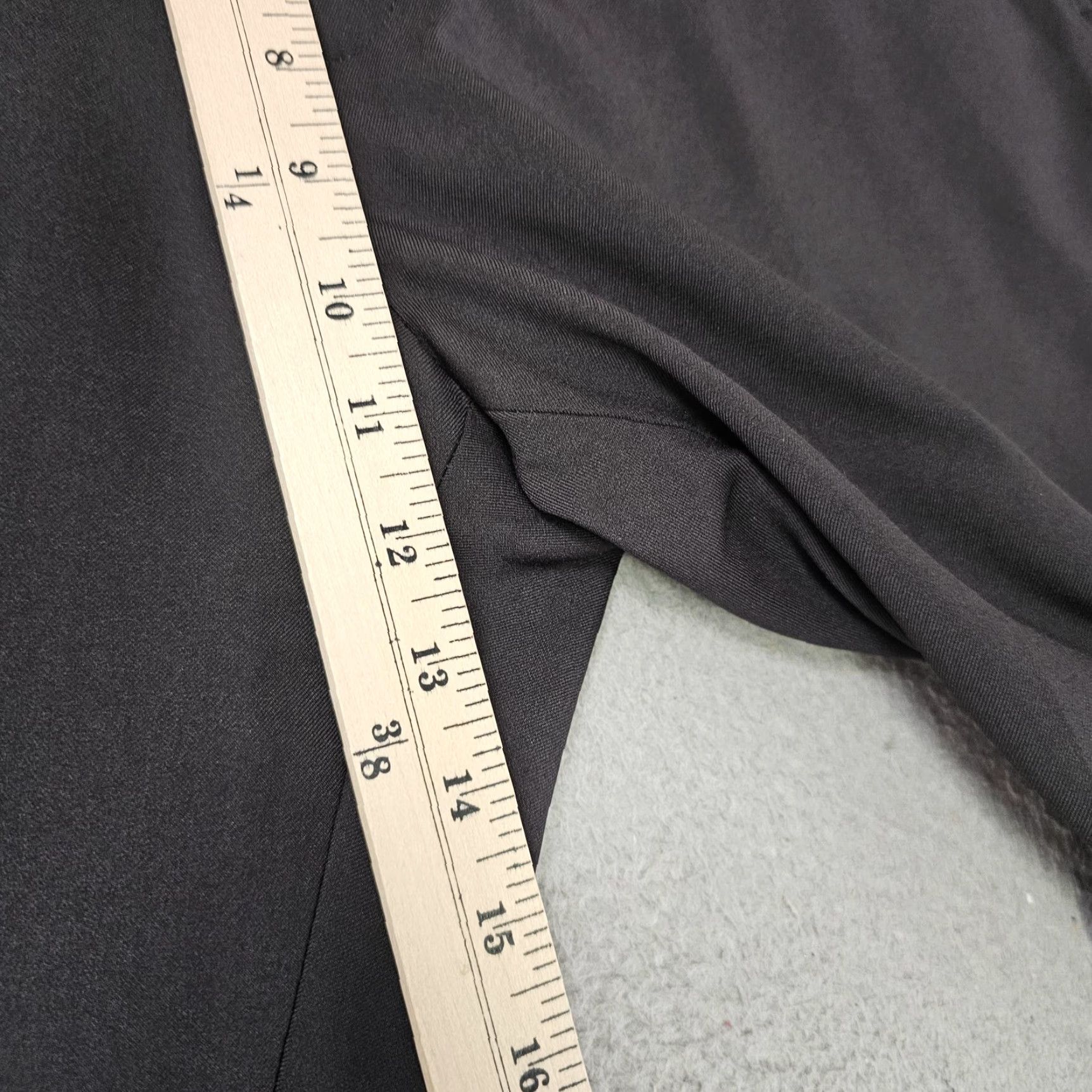 Haggar Haggar H26 Premium Stretch Dress Pants Mens 38x30 Black Slim Fit Wrinkle Resistant Front Flat Front Workwear Tapered 4-Way Comfort Stretch Size US 38 / EU 54 - 5 Thumbnail