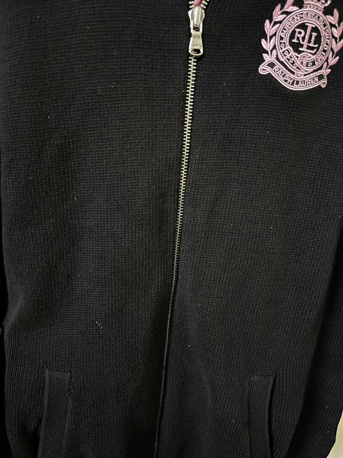 Lauren Ralph Lauren × Polo Ralph Lauren Ralph Lauren Vintage Chief Keef Zip Up Sweater Size US L / EU 52-54 / 3 - 6 Thumbnail