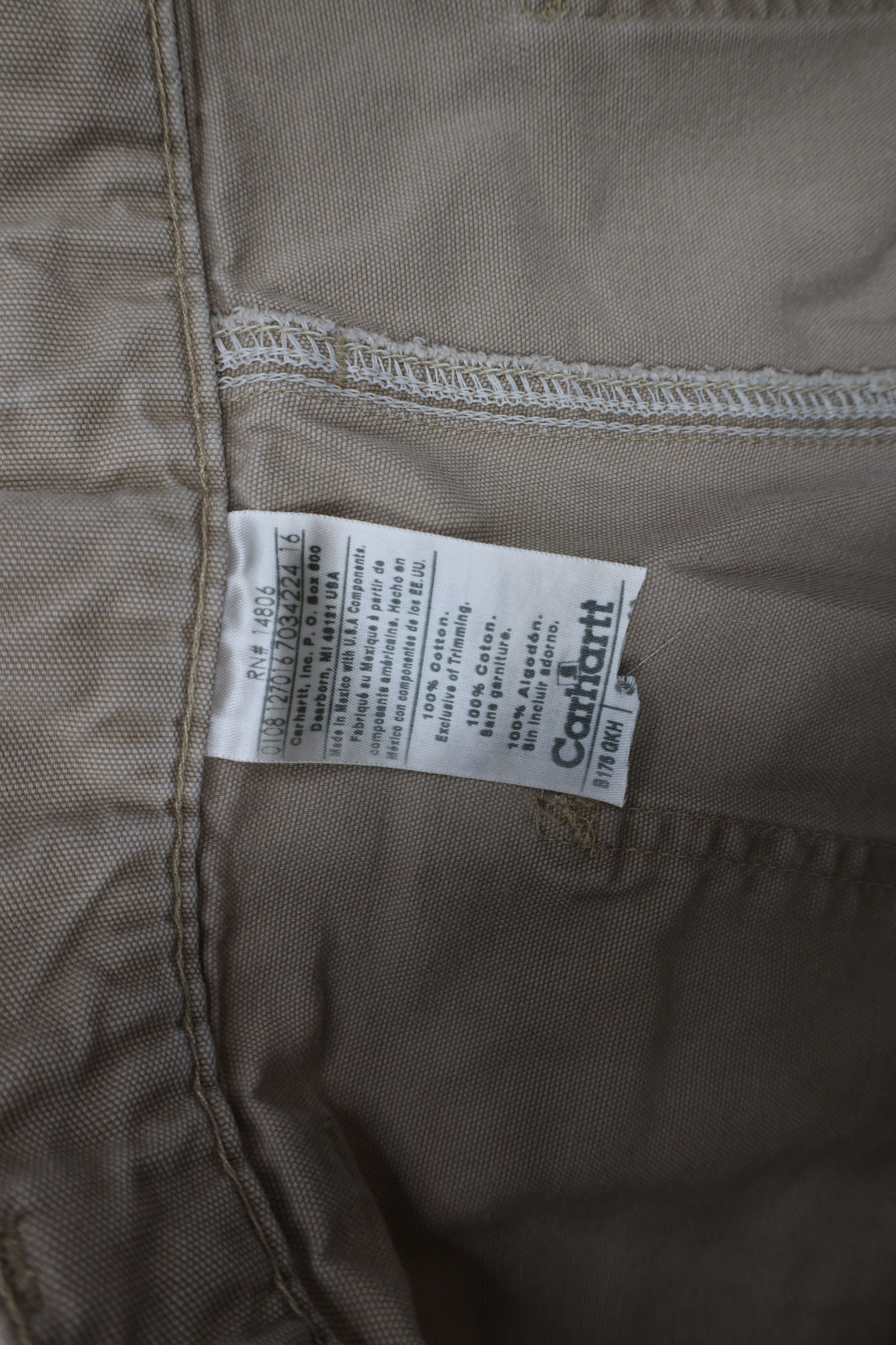 Carhartt × Vintage Vintage Y2K Carhartt Spell Canvas Wide Leg Dungaree Pants Size US 36 / EU 52 - 10 Thumbnail