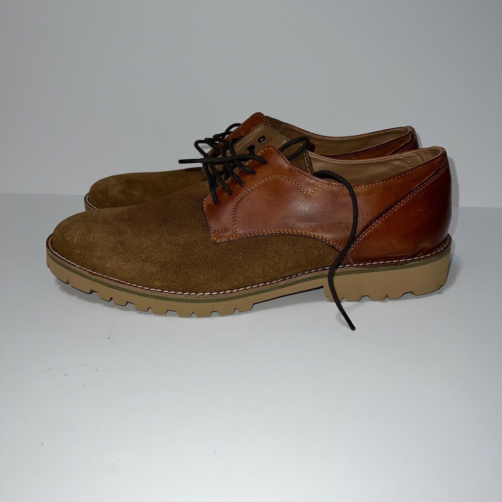 Steve Madden KAAN Steve Madden Mens Cognac Brown Oxford Shoes Sz 13 D NEW Size US 13 / EU 46 - 4 Thumbnail