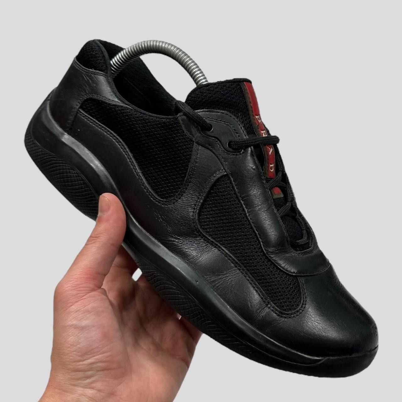 image of Prada Americas Cups Triple Black Leather - Uk8.5/9 Shoes, Men's (Size 9.5)
