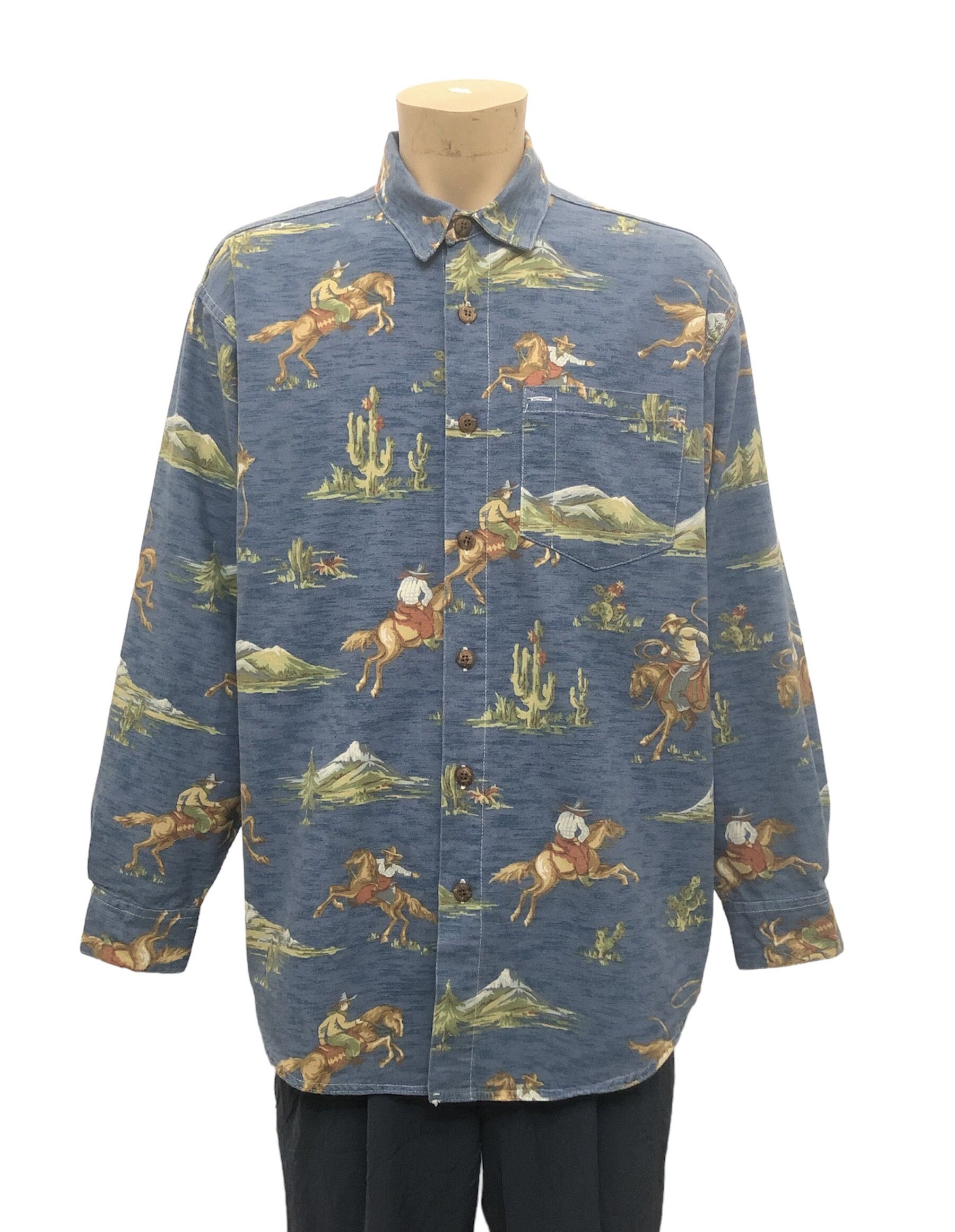Vintage Vintage Rare Utility Canvas Usa Shirt Size US L / EU 52-54 / 3 - 1 Thumbnail