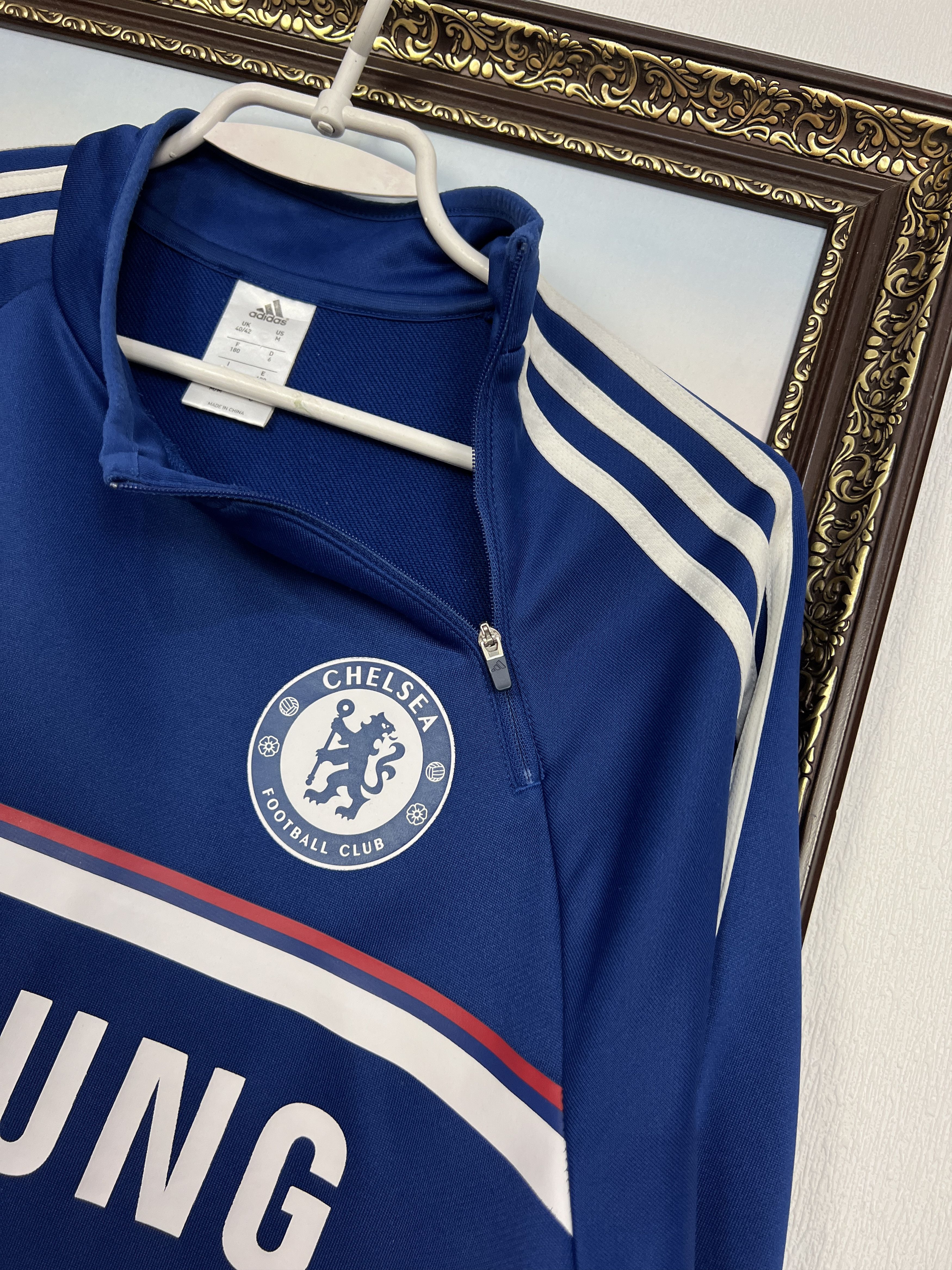 Adidas Vintage Chelsea Football Train Sweatshirt Track Top Crewneck Size US M / EU 48-50 / 2 - 4 Thumbnail