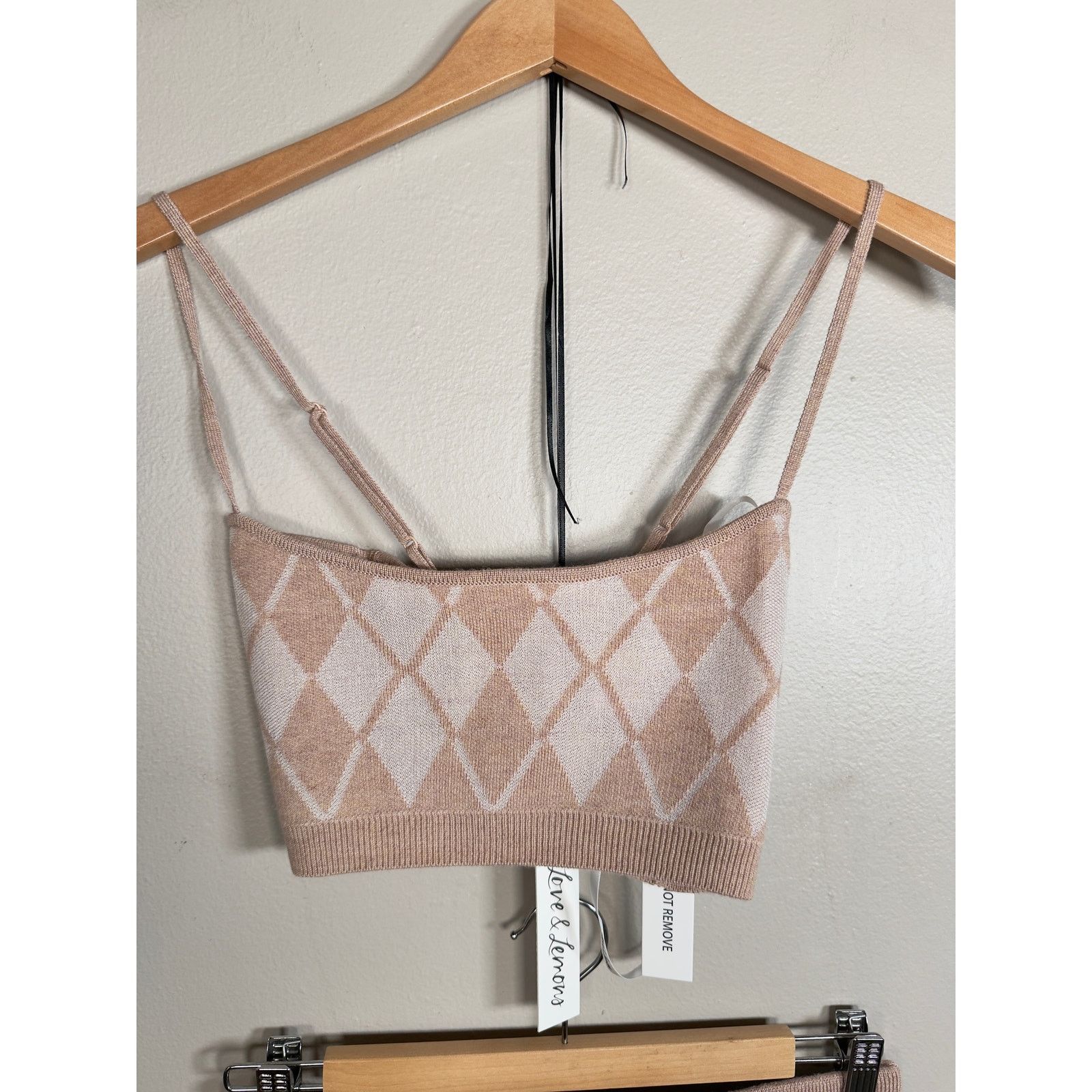 For Love & Lemons NWT For Love & Lemons Cassidy Knit Shorts & bralette size S Size 27" / US 4 / IT 40 - 11 Thumbnail