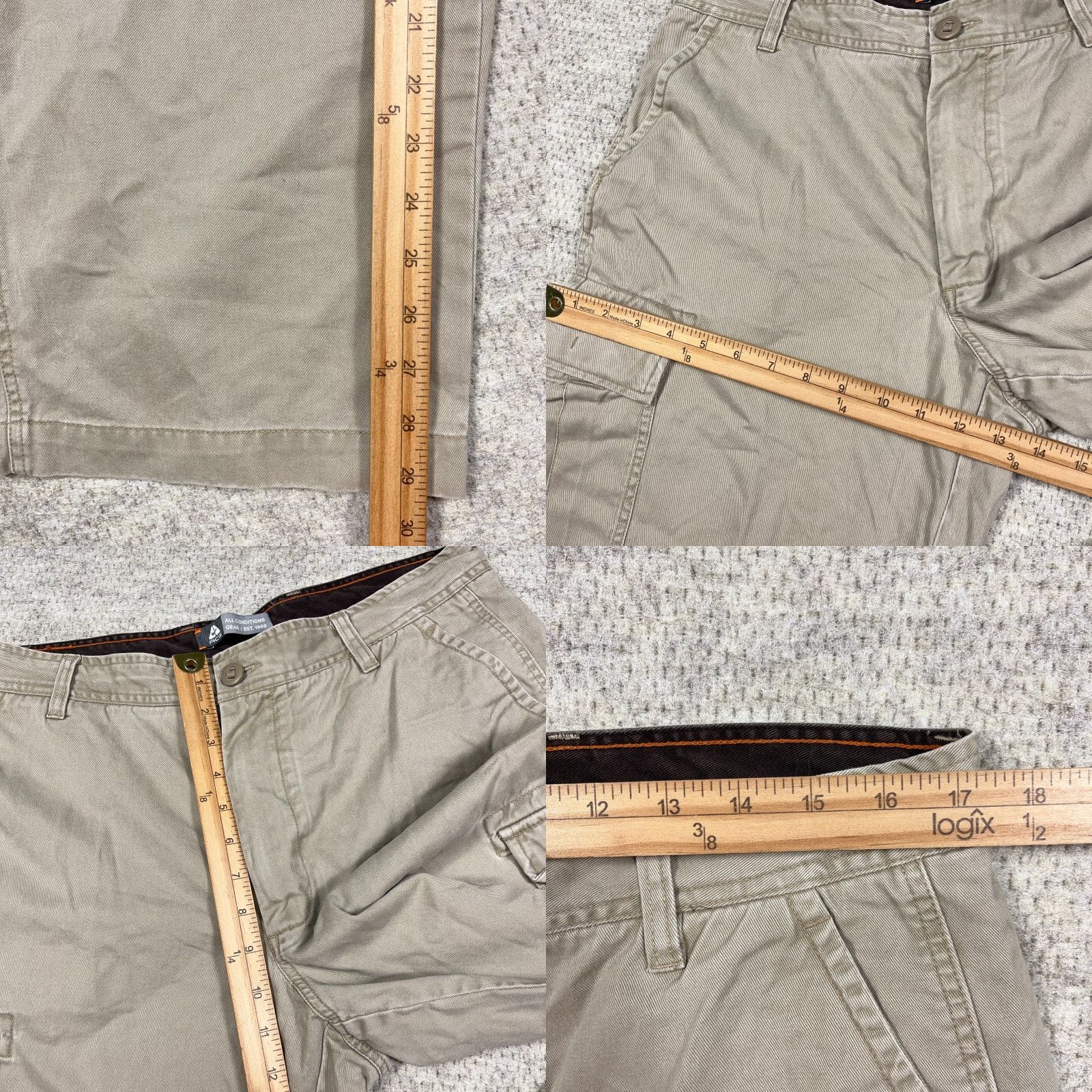 Nike ACG Vintage Nike ACG Cargo Pants Men 36x30 Beige Tan Baggy Loose Fit Cargo Style 36 Regular Men Size US 36 / EU 52 - 8 Thumbnail