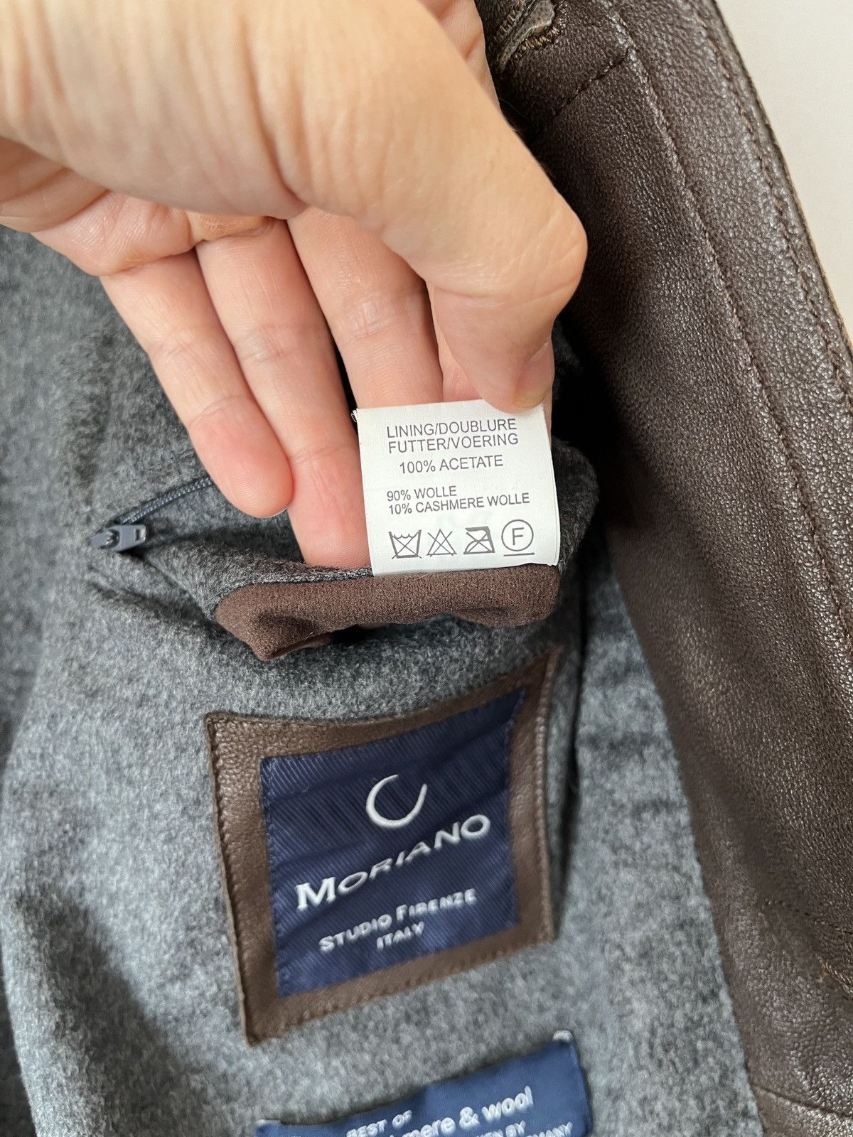 Italic Moriano Italian Luxury Soft Leather Cashmere Lined Coat Size US M / EU 48-50 / 2 - 10 Thumbnail