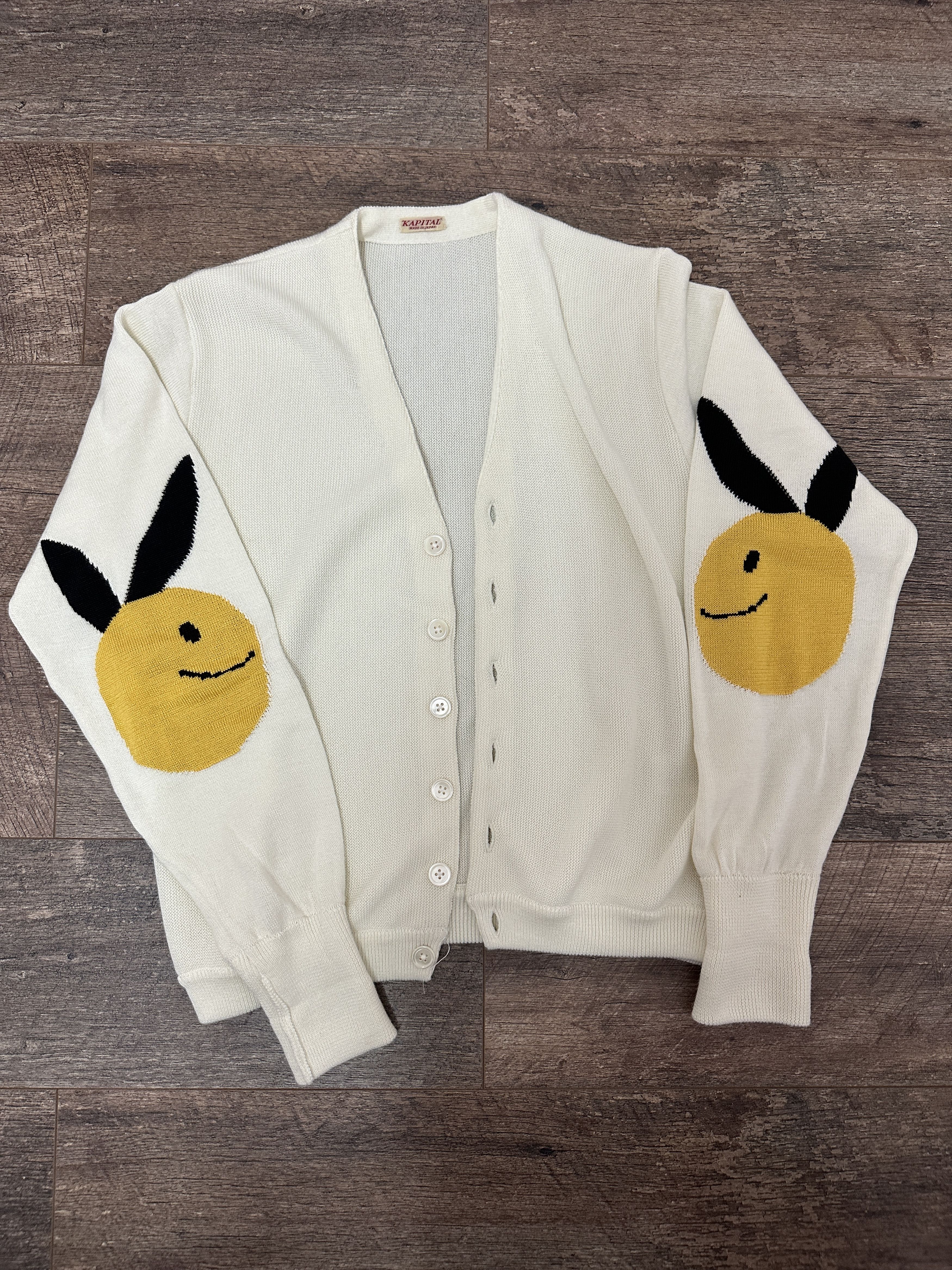 Kapital Beige Rabbit Cardigan
