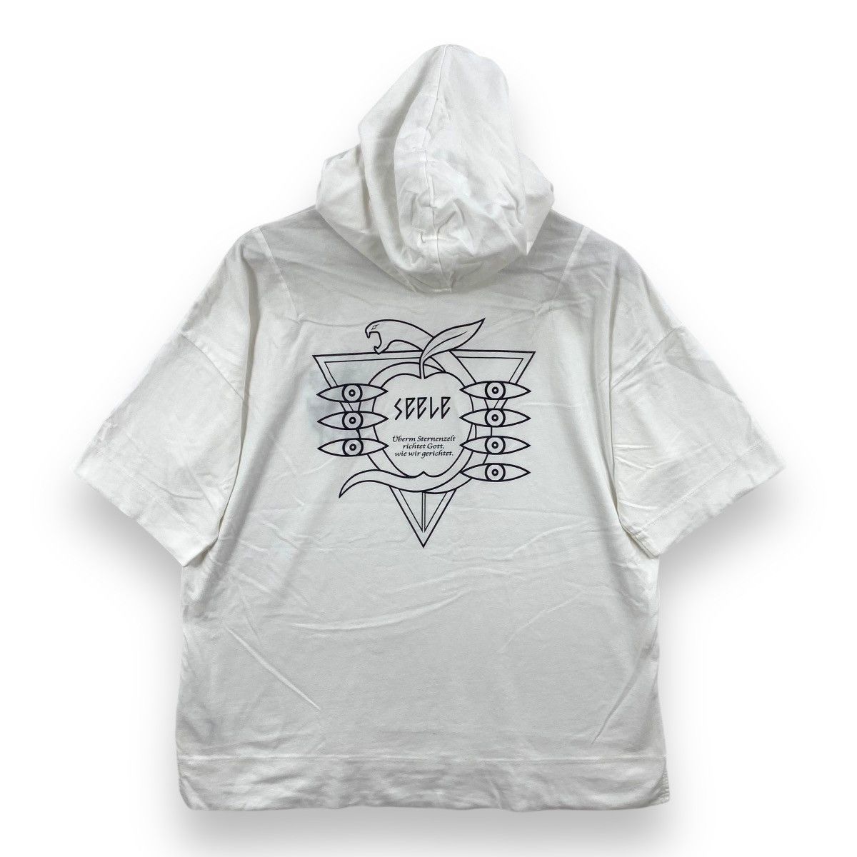 Anime × Japanese Brand EVANGELION Seele Sound Only Anime Short Sleeve Hoodie Size US S / EU 44-46 / 1 - 1 Thumbnail
