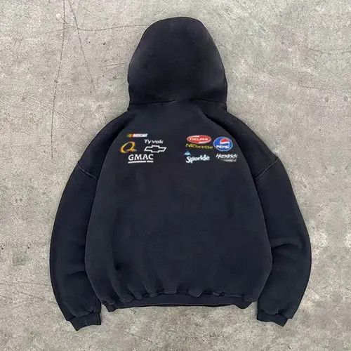 Other American street retro letter print loose hoodie Size US M / EU 48-50 / 2 - 1 Thumbnail