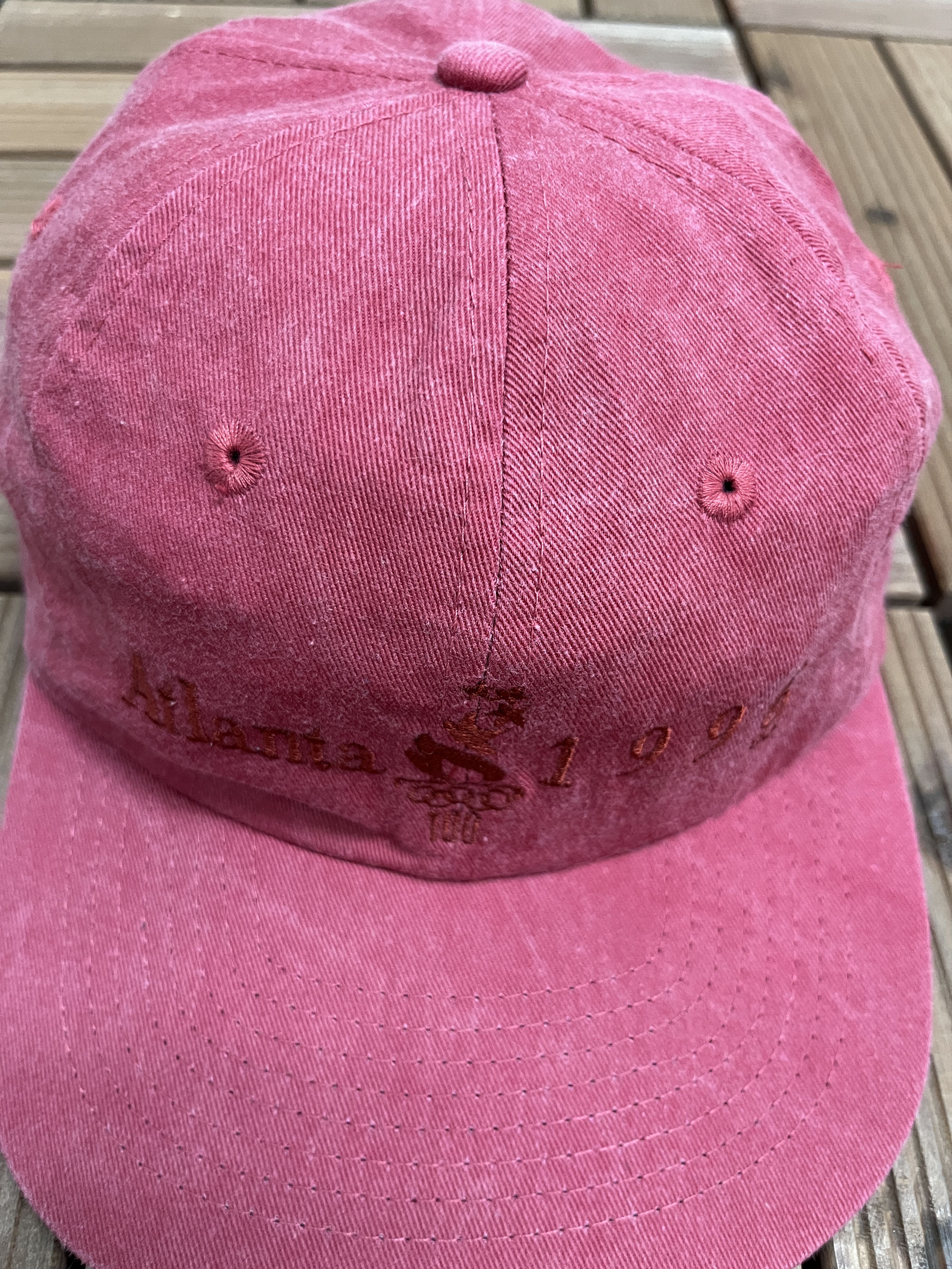 Vintage Atlanta 1996 Olympics Vintage Red Snap Back Hat Size ONE SIZE - 3 Thumbnail