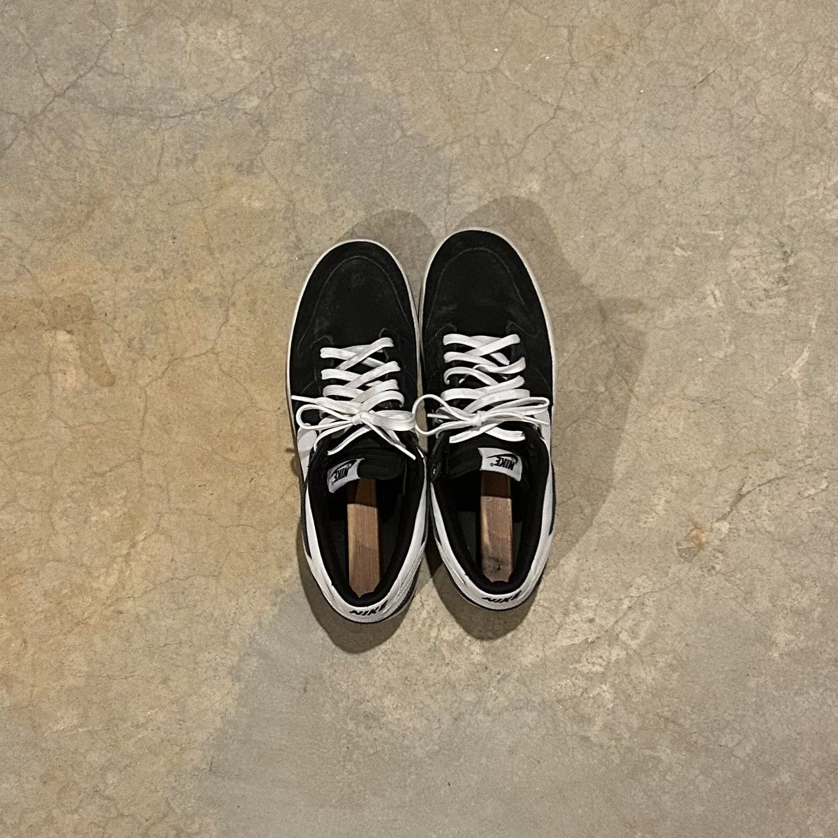 Nike Nike Dunk Low Black White Suede 2015 US 11.5 Size US 11.5 / EU 44-45 - 8 Thumbnail