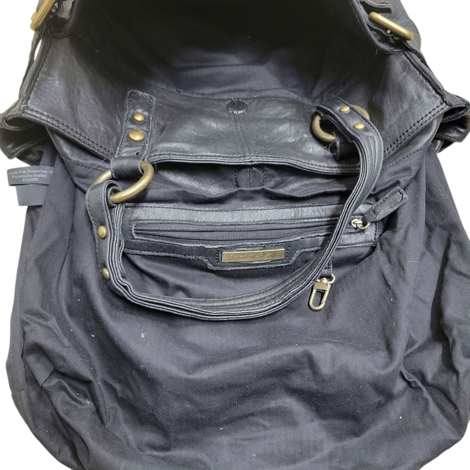 Kenneth Cole Kenneth Cole New York Genuine Leather Satchel Shoulder Bag Size ONE SIZE - 6 Thumbnail