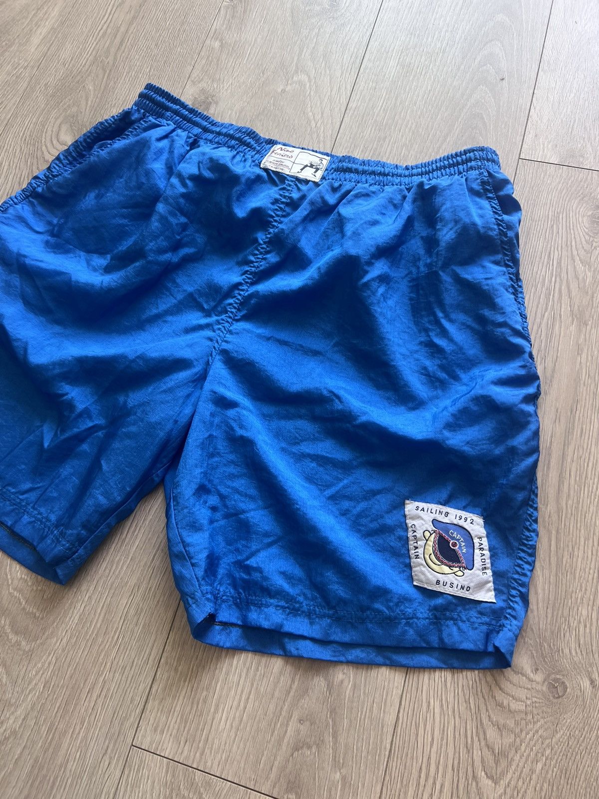 Vintage Vintage 1992 Nino Riviera Sailing Swim Trunks Shirts 90s Size US 34 / EU 50 - 2 Thumbnail