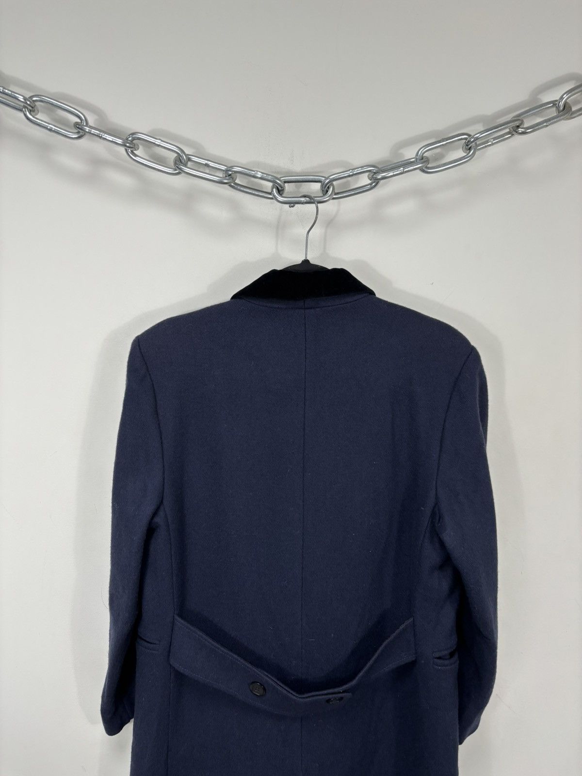 Other Vintage Lorovi Women’s Navy Blue Double Breasted Wool Coat Size XL / US 12-14 / IT 48-50 - 14 Thumbnail