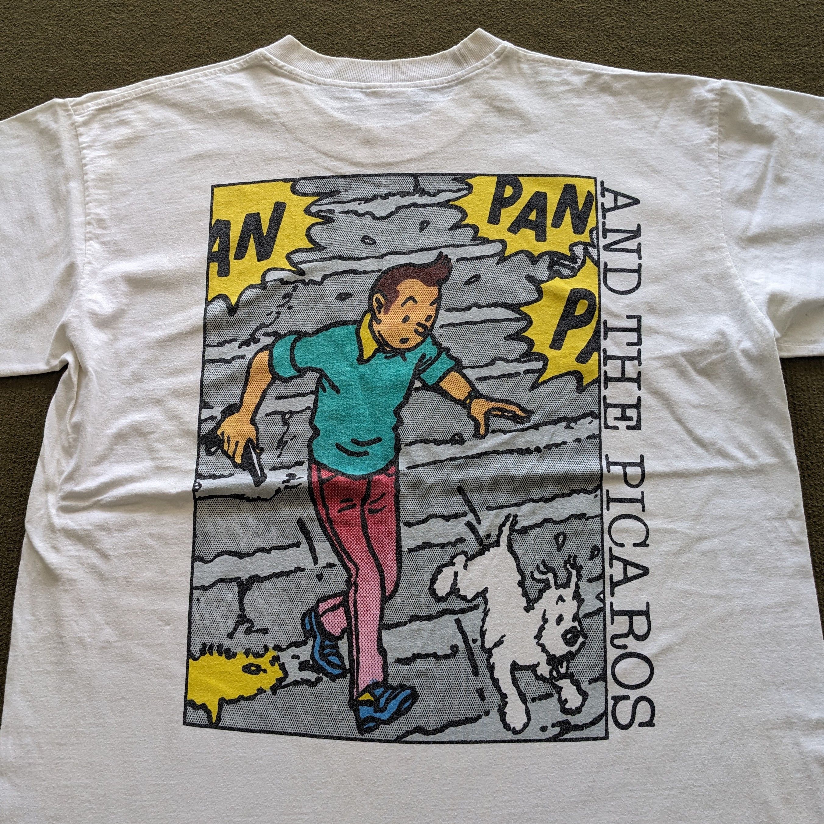 Other Vintage 90's HERGE THE ADVENTURES Cartoon T-shirt Size US M / EU 48-50 / 2 - 2 Thumbnail