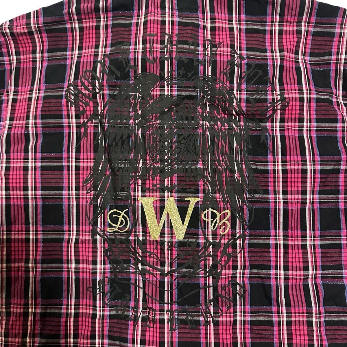Japanese Brand Japanese Archive y2k plaid script shirt buttonup Size US L / EU 52-54 / 3 - 8 Thumbnail