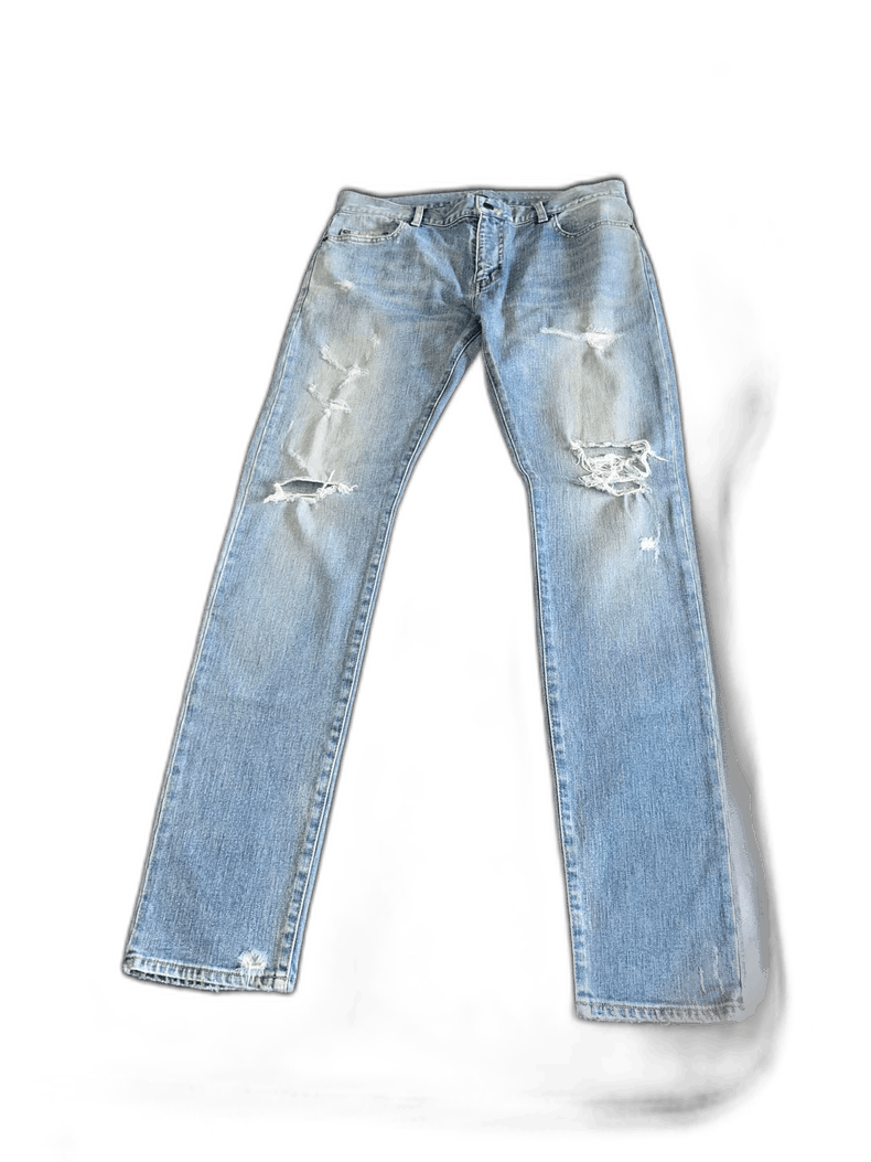 Other Saint Laurent Distressed Slim Fit Jeans- Size US 34 / EU 50 - 1 Thumbnail