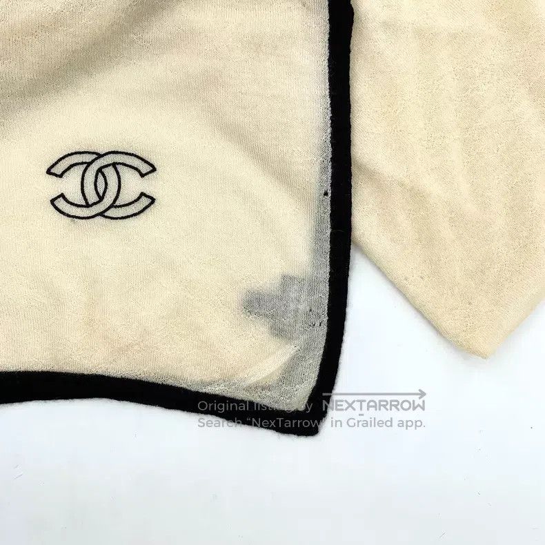 Chanel Chanel Beige double C embroidered cashmere scarf Size ONE SIZE - 5 Thumbnail