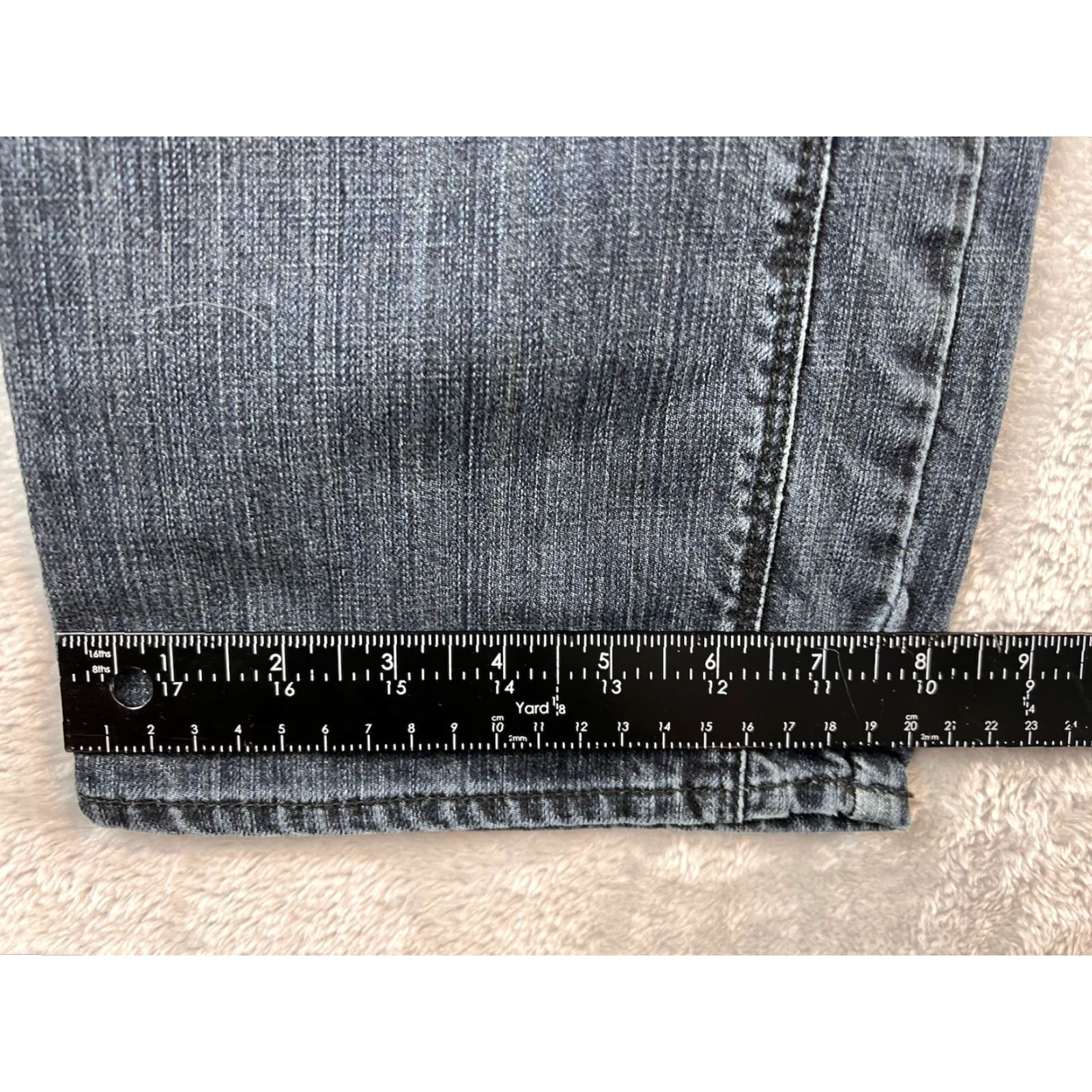Denime Postage Jeans Mens 32 Blue Straight Dark Wash Denim Boho Jeans Regular 5-Pocket Design Size US 32 / EU 48 - 4 Thumbnail