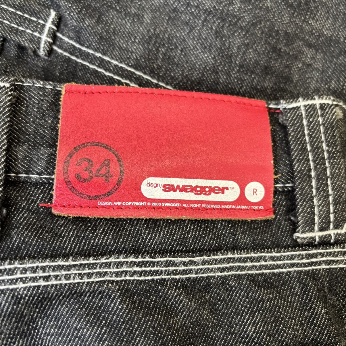 Swagger 2003 SWAGGER Contrast Stitch Baggy Denim Size US 34 / EU 50 - 4 Thumbnail
