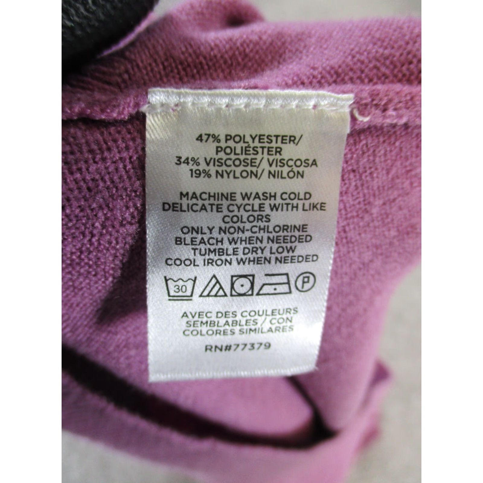 Ann Taylor Ann Taylor Sweater Women XS Purple Knit Mock Neck Pullover Solid Womens Size XS / US 0-2 / IT 36-38 - 5 Thumbnail