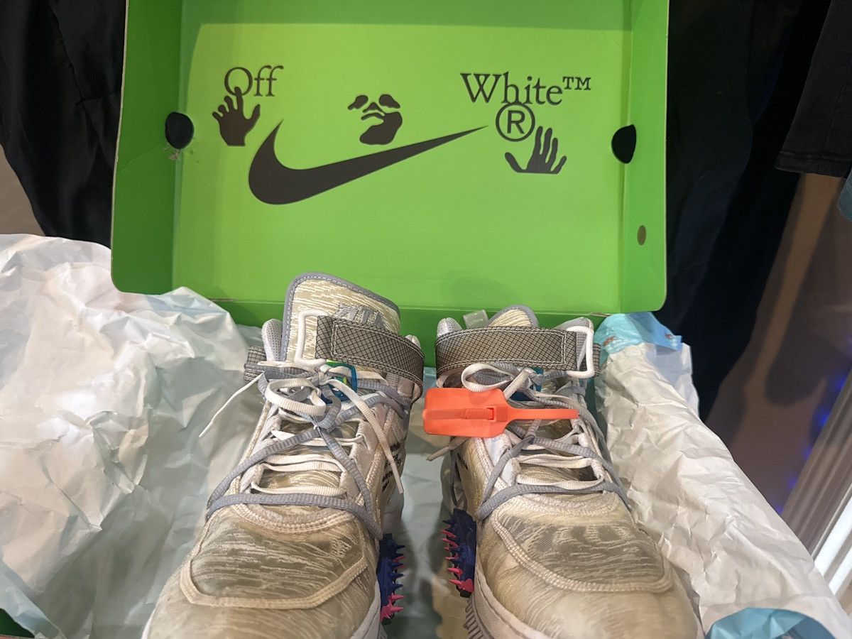 Nike × Off-White Nike Off-White Air Force mid white multi Size US 11.5 / EU 44-45 - 4 Thumbnail