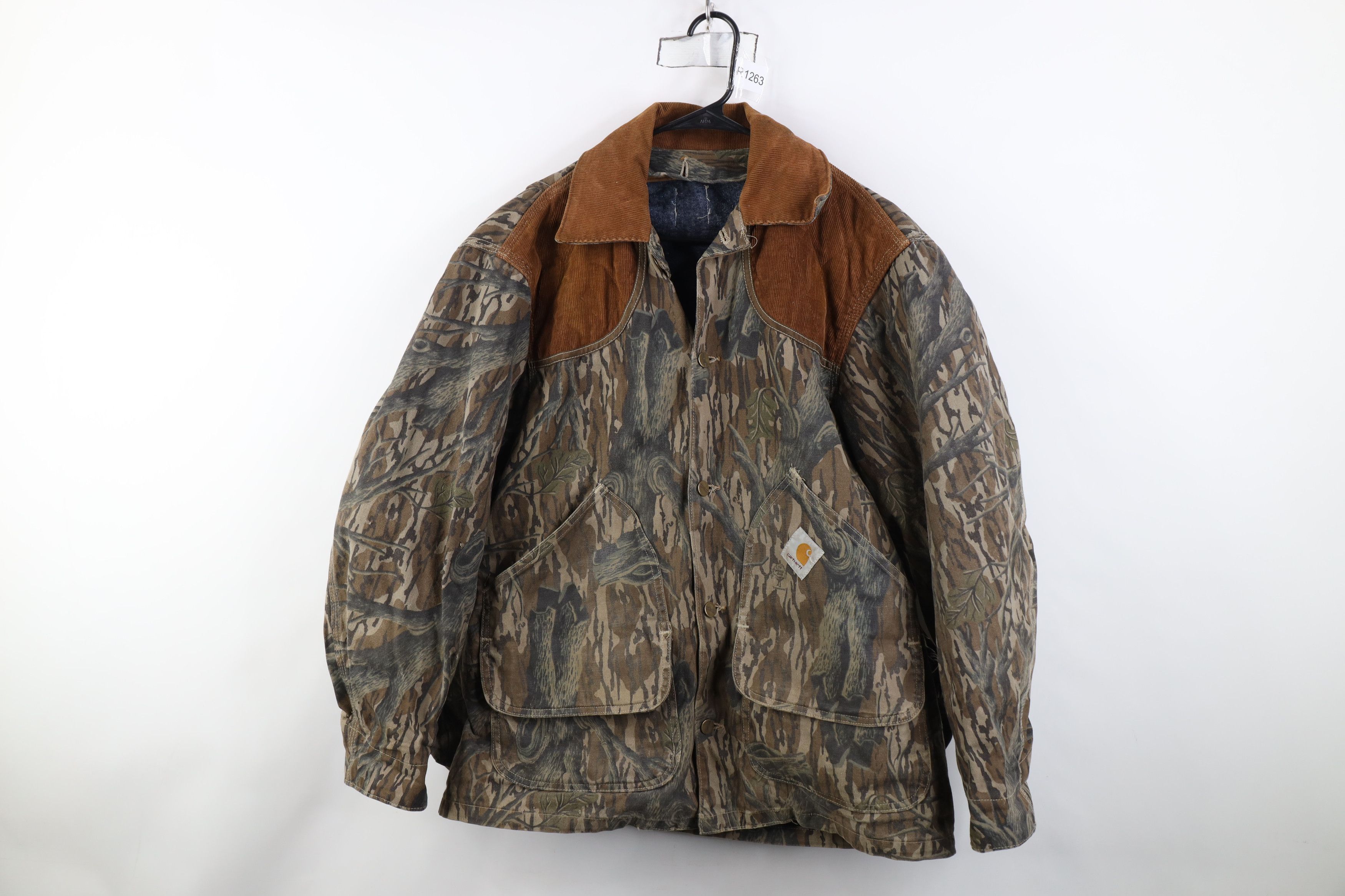 Carhartt Vintage 90s Carhartt Lined Mossy Oak Camouflage Jacket USA Size US L / EU 52-54 / 3 - 1 Thumbnail