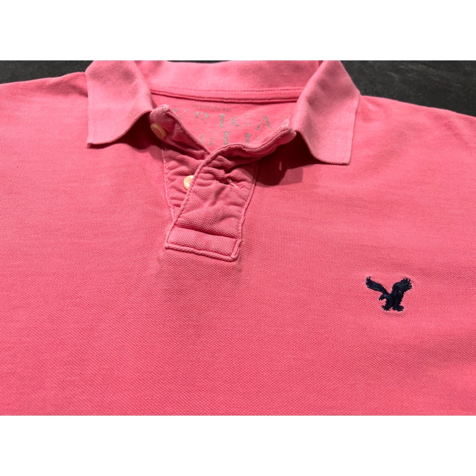 American Eagle Outfitters VINTAGE American Eagle Polo Shirt Pink Short Sleeve Athletic Fit XL Extra Large Size US XL / EU 56 / 4 - 6 Thumbnail